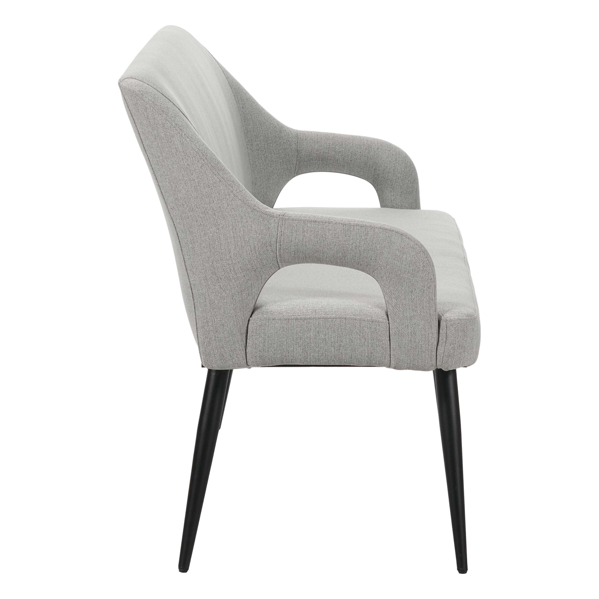 OTTO home Essbank »Darragh« schwarze Metallbeine, pflegeleichter Webstoff Bezug, Breite 140 cm