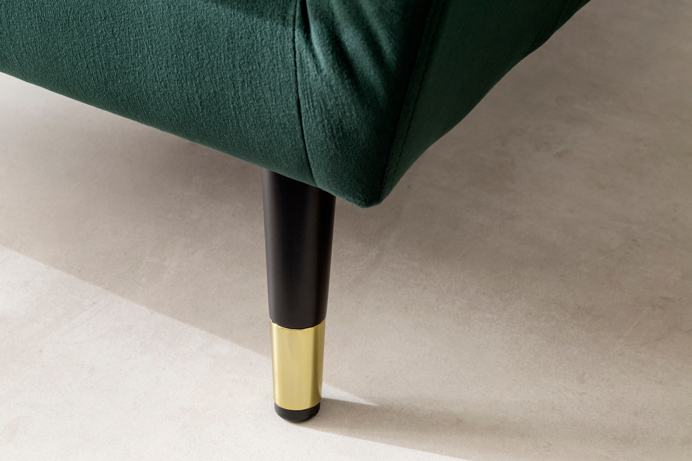 Trends by HG Ecksofa »Amira L-Form«, mit Strasssteinen und goldfarben Applikationen