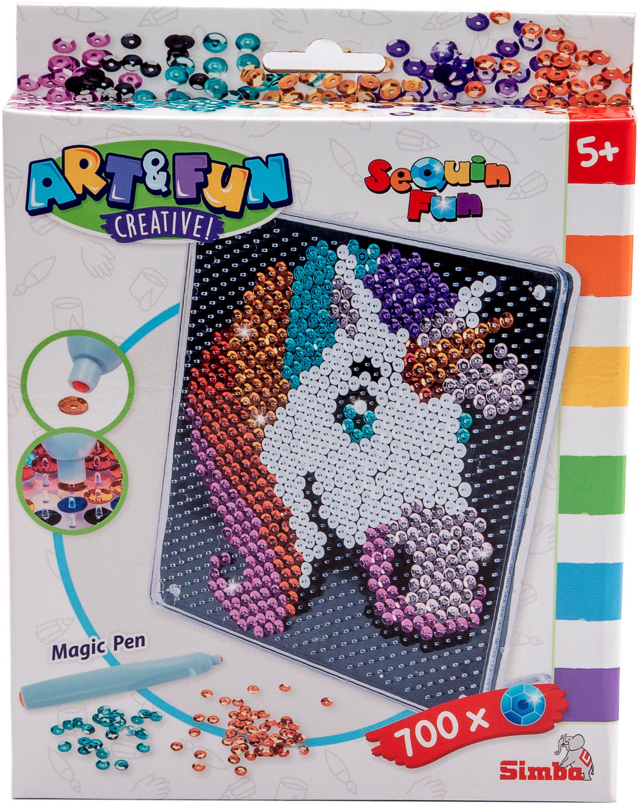 SIMBA Kreativset »Art&Fun, Sequin Einhorn«
