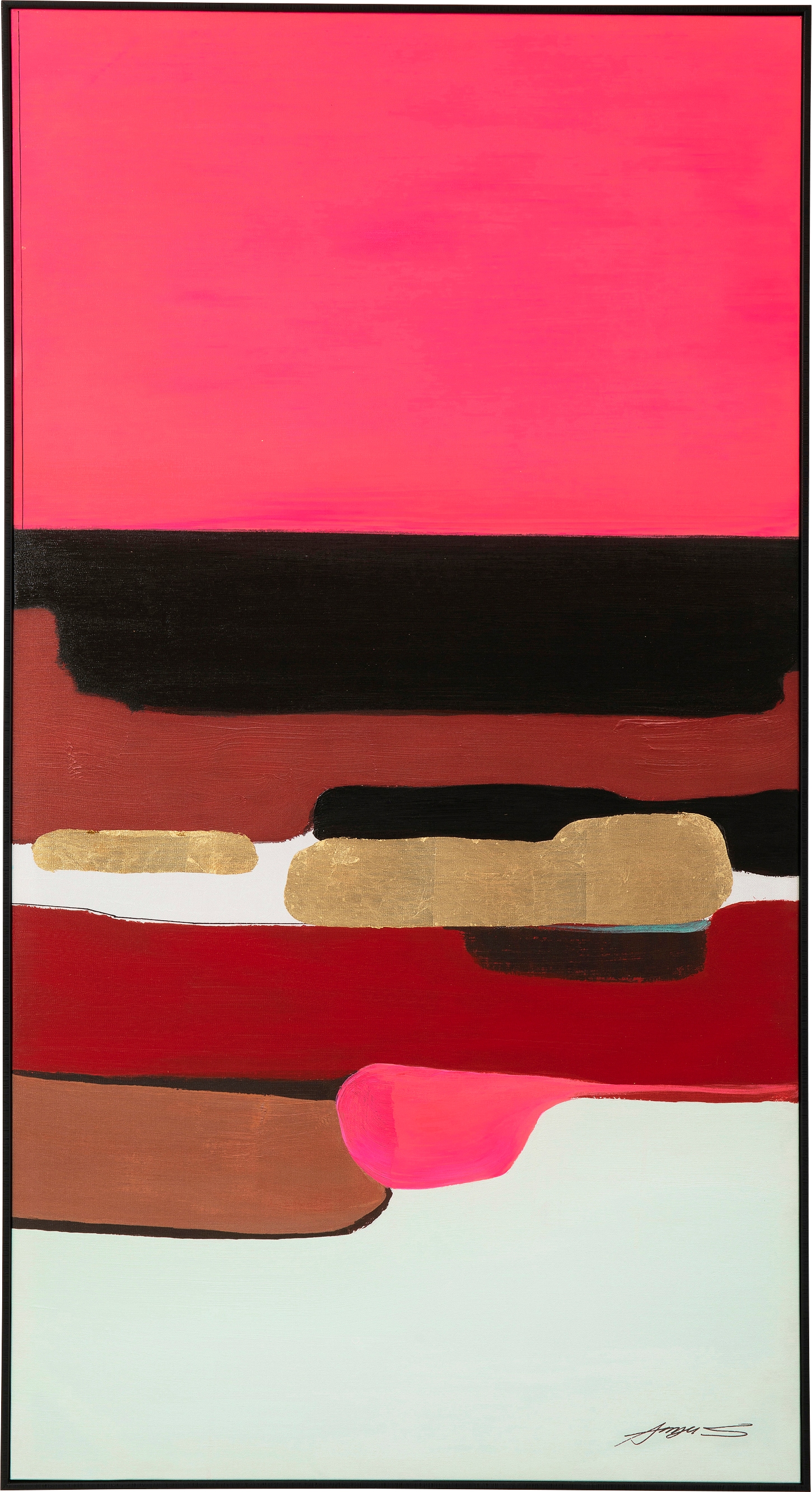 Kare Design Bild mit Rahmen »Gerahmtes Bild Abstract Shapes«