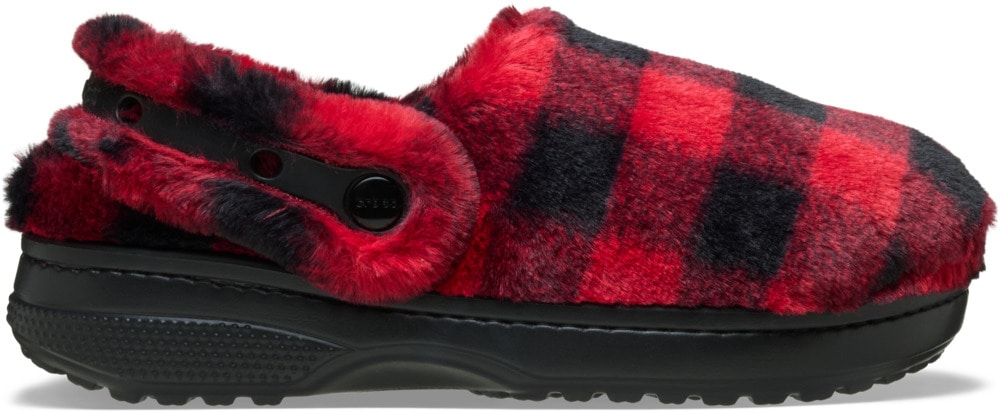 Crocs Hausschuh »Classic Buff Check Cozzy Slipper«  Pantoffel, Mule mit kariertem Muster