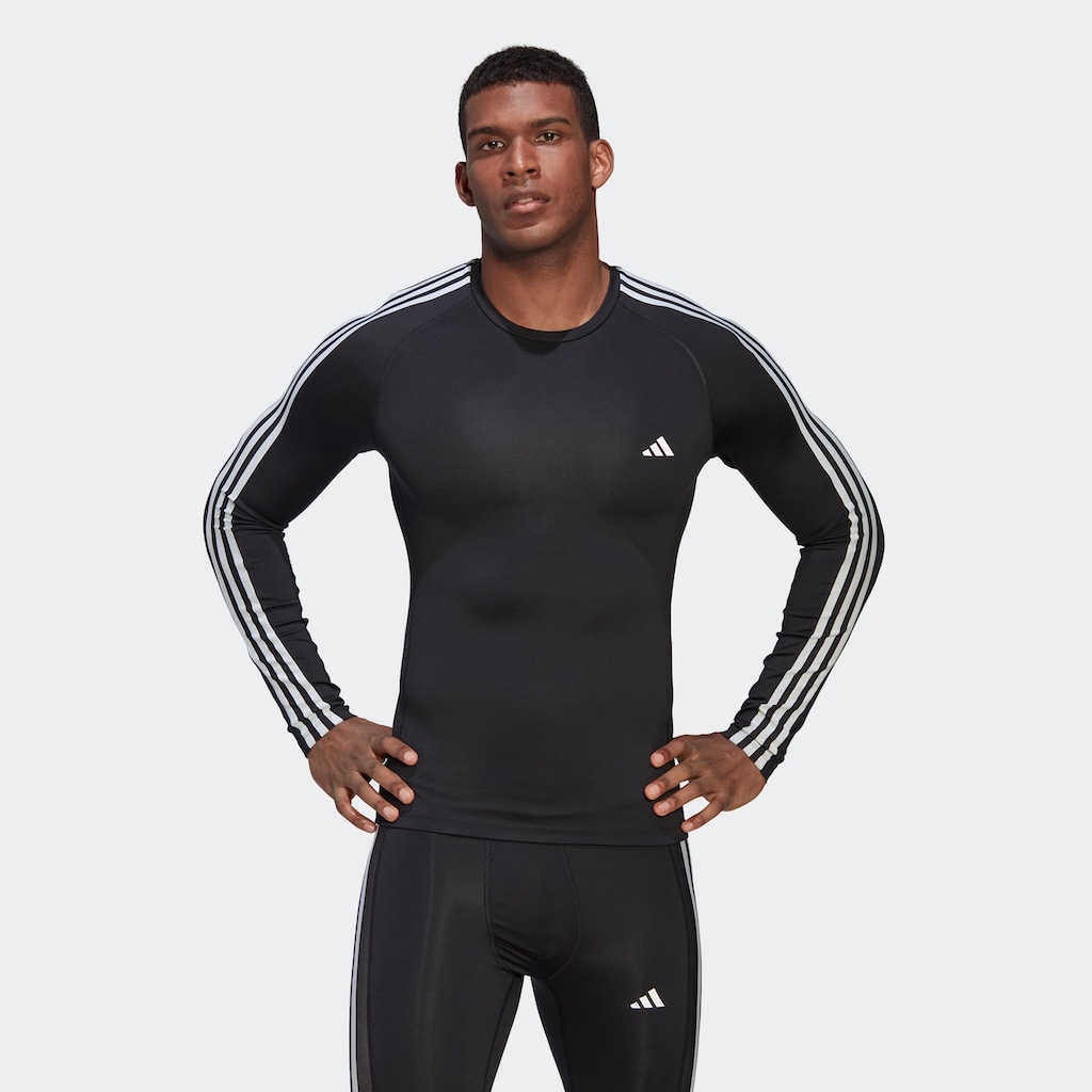 adidas Performance Funktionsshirt »TECHFIT 3STREIFEN TRAINING LONGSLEEVE«