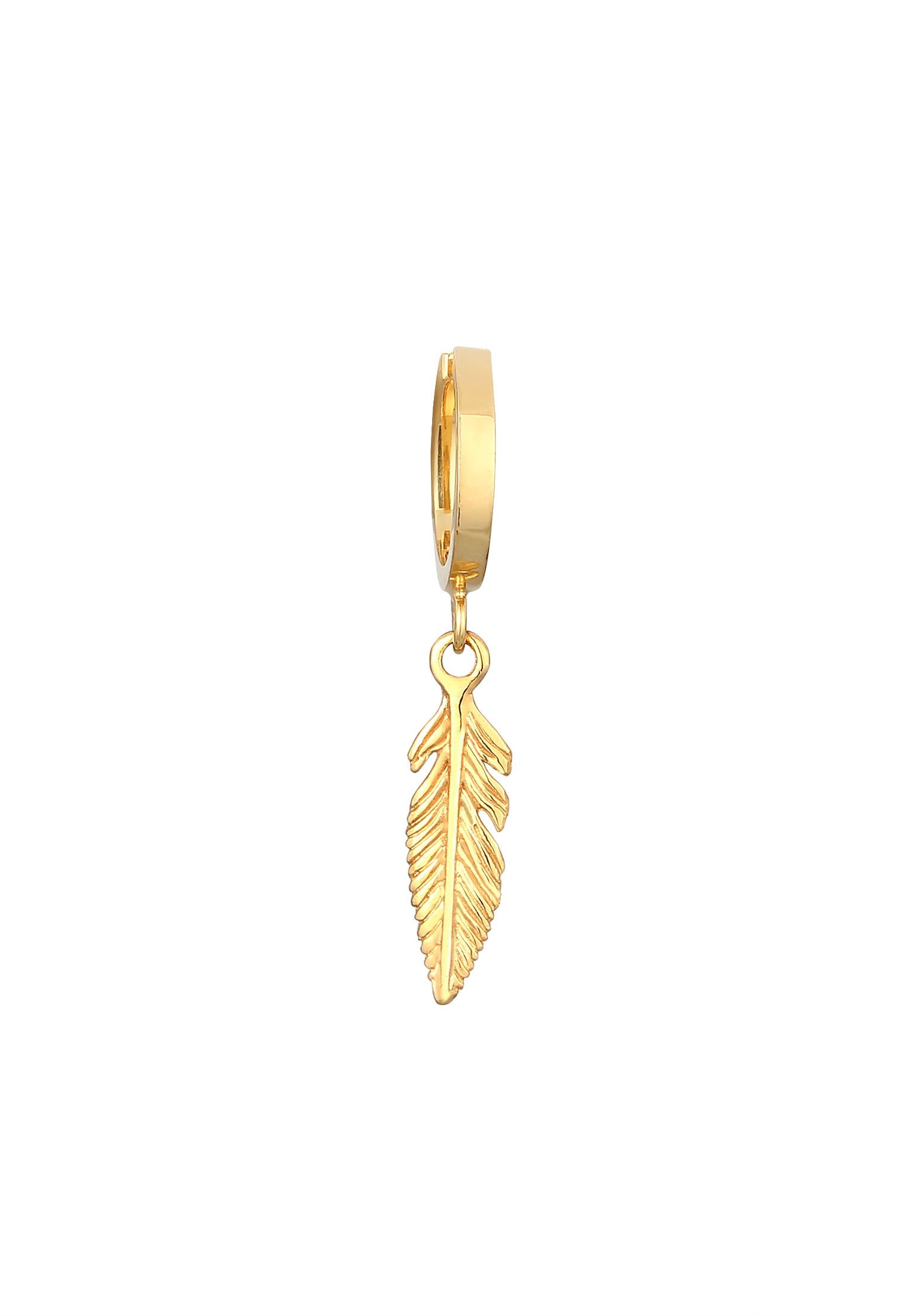 Elli Ohrklemme »Ohrringe Earcuff Ohrklemme Feder Hänger 925 Silber«