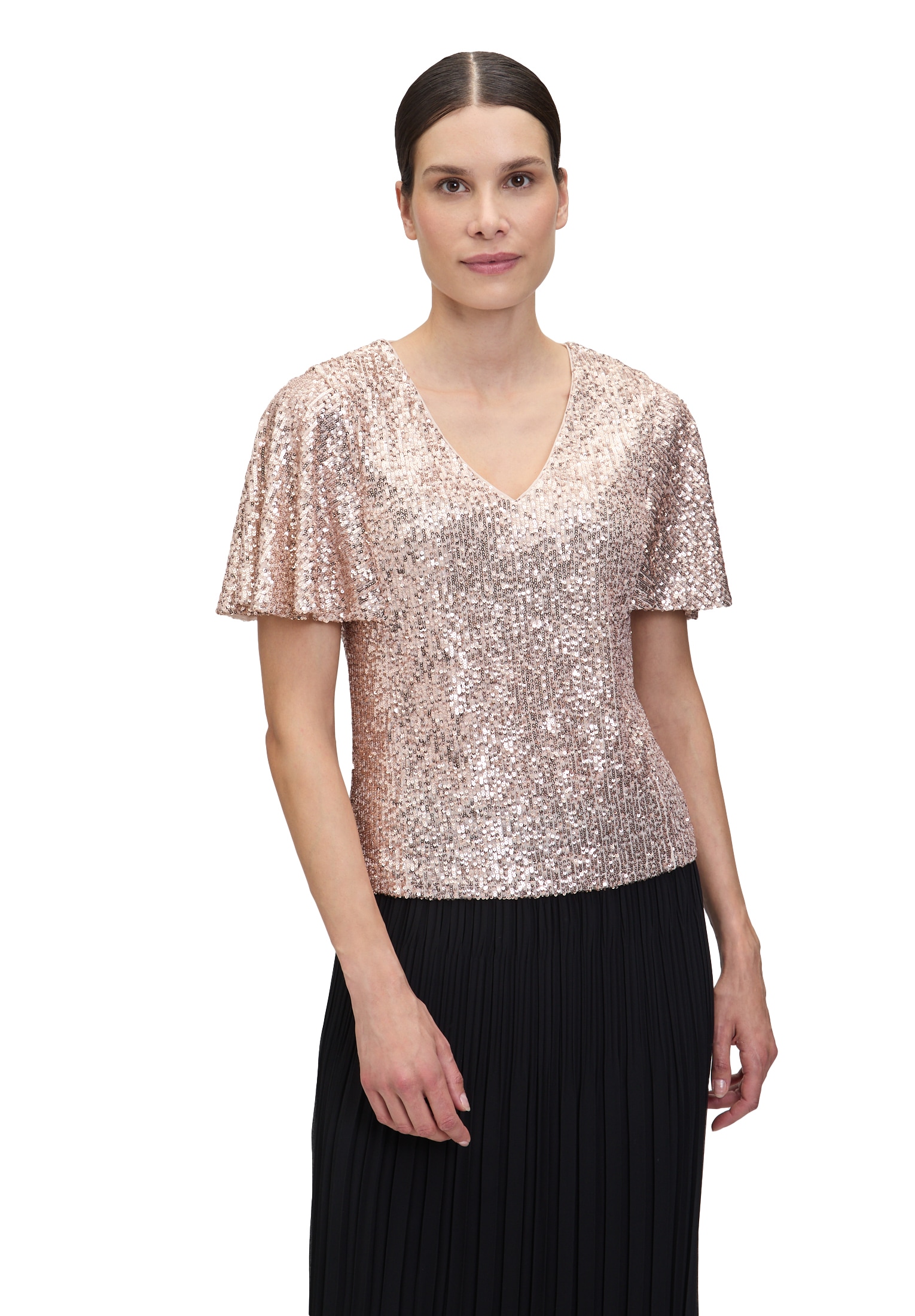 Vera Mont Paillettenshirt »Blusenshirt kurzarm«