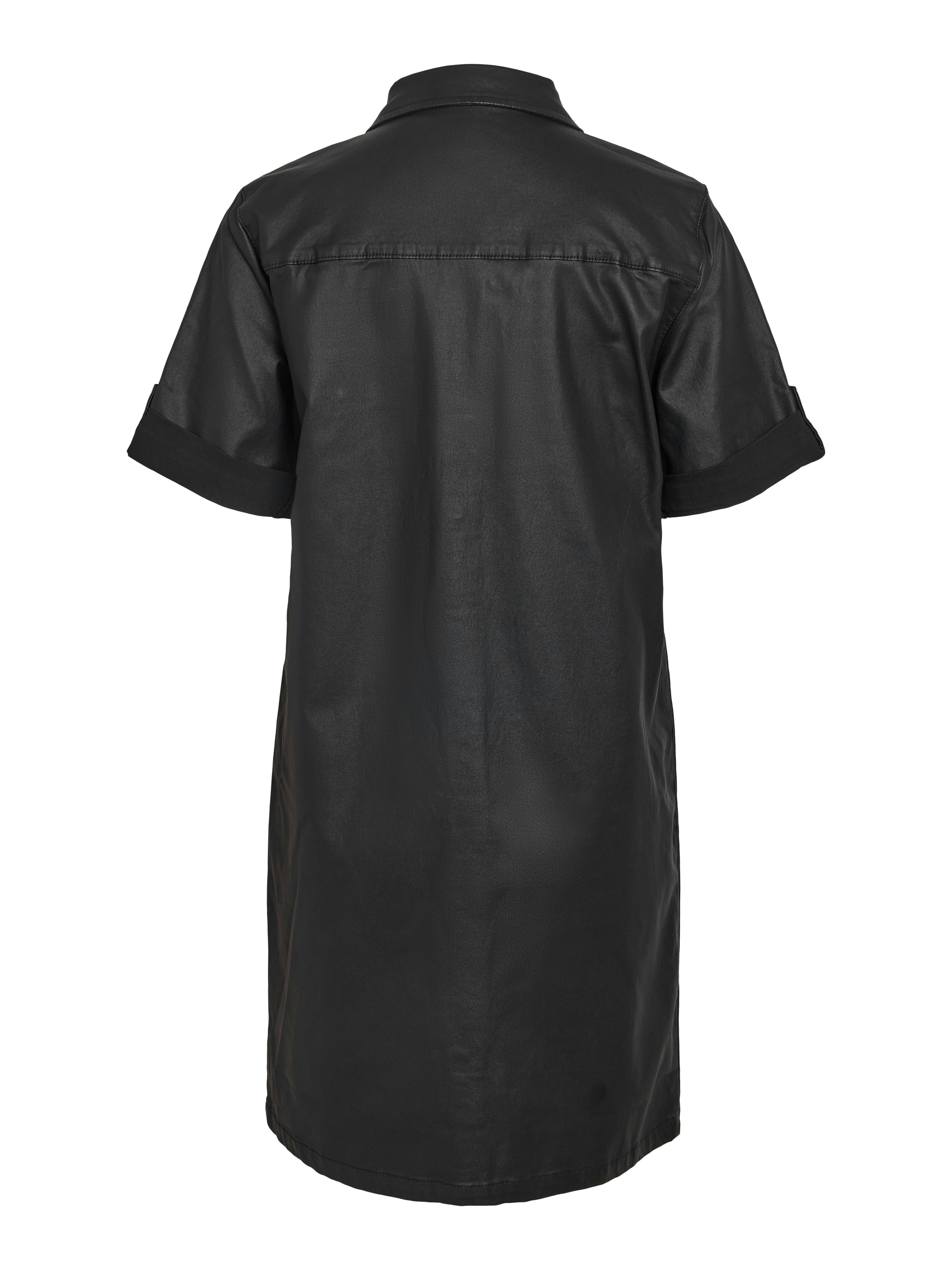 Noisy may Minikleid »NMNEW SIGNE S/S COATED DENIM DRESS NOOS«