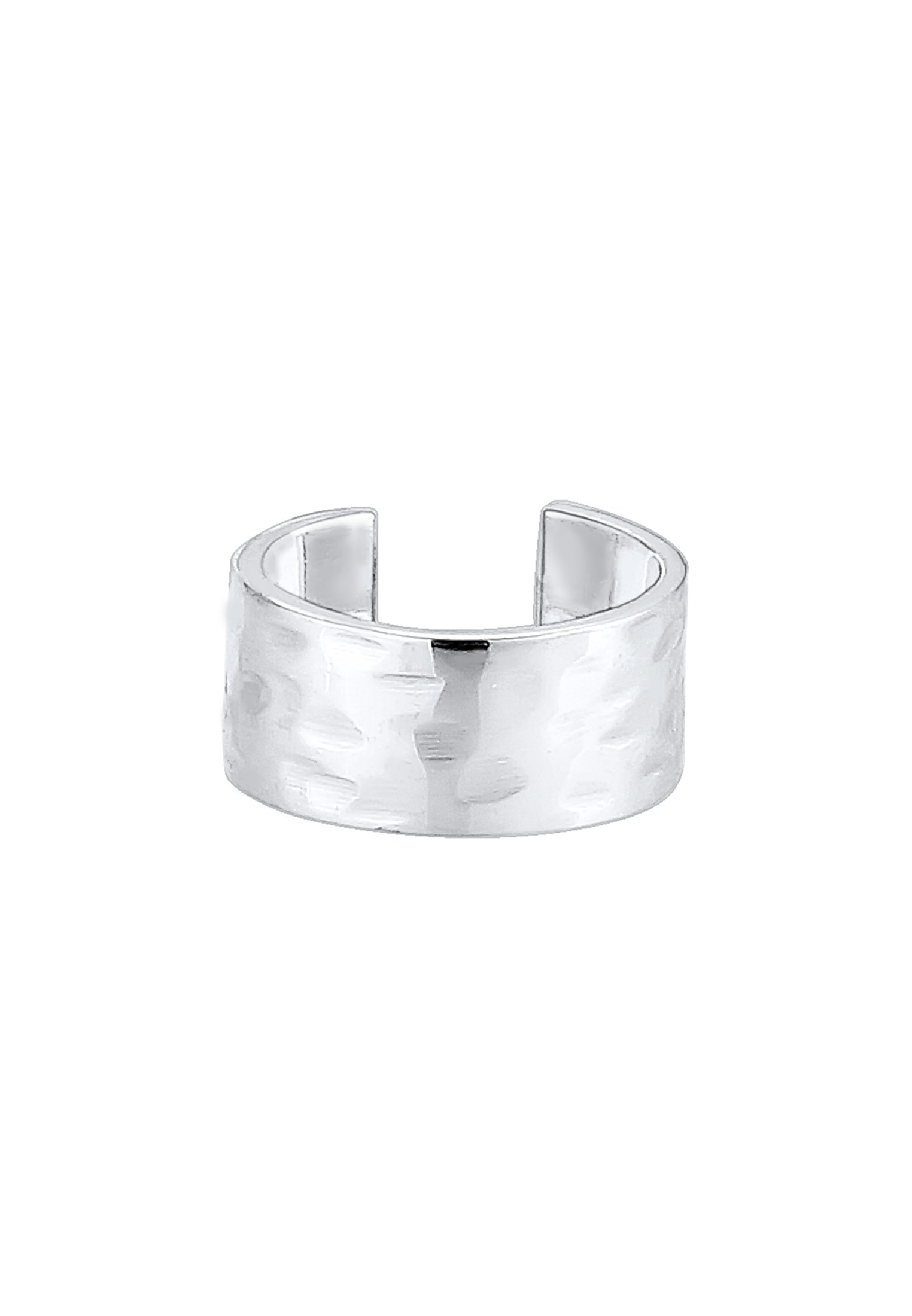 Elli Ohrklemme »Ohrringe Earcuff Single gehämmert 925 Sterling Silber«