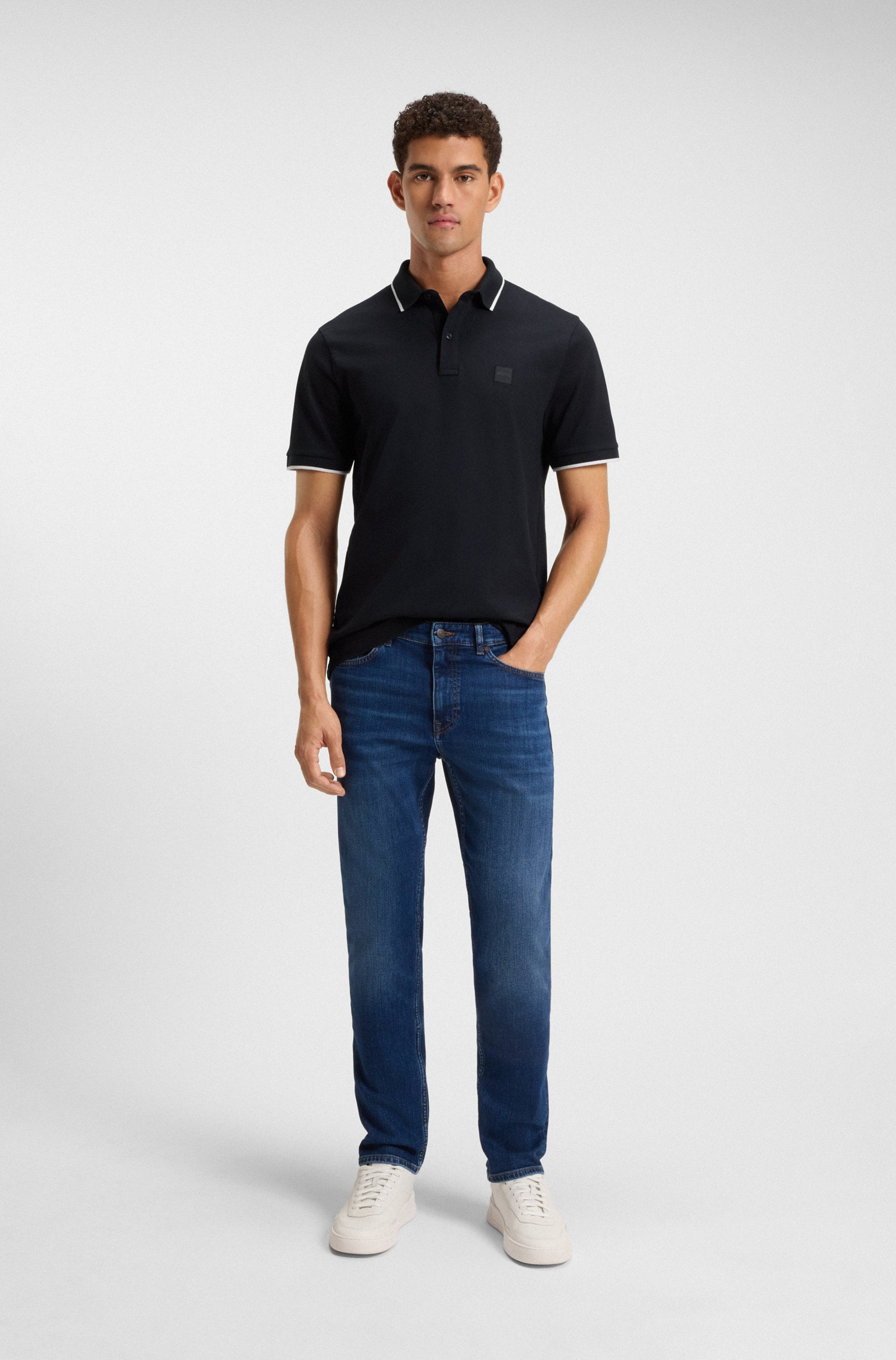 BOSS ORANGE Poloshirt »Passertip«, mit BOSS Logo-Badge