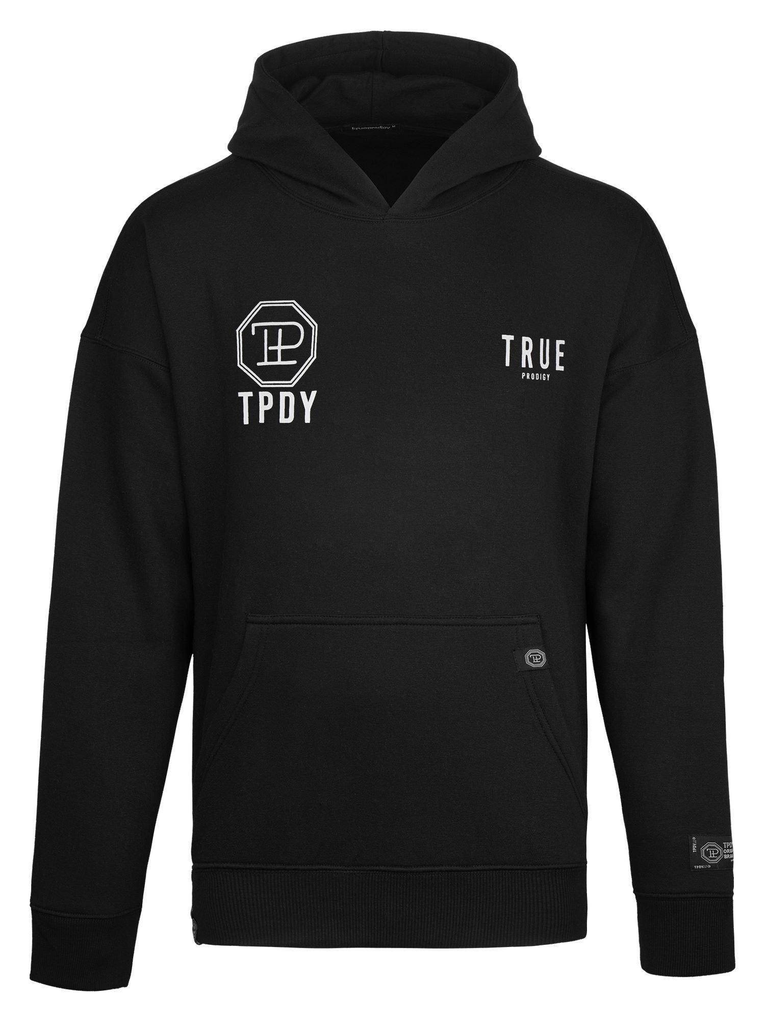 trueprodigy Hoodie »Aaren Logo Print Oversized Kapuze Kängurutasche«
