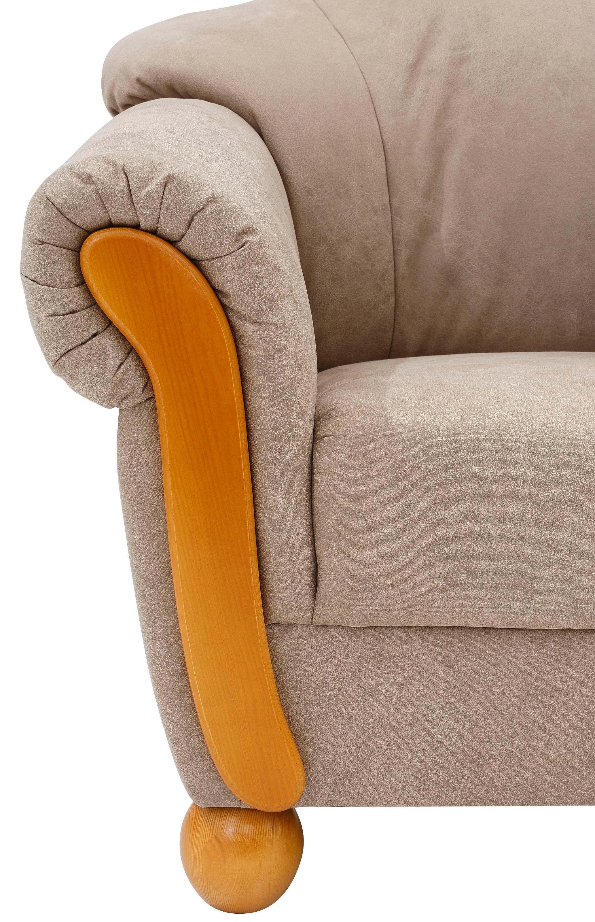 Home affaire 2-Sitzer »Milano Vintage« mit Federkern, Bezug in Lederoptik, incl. Zierkissen