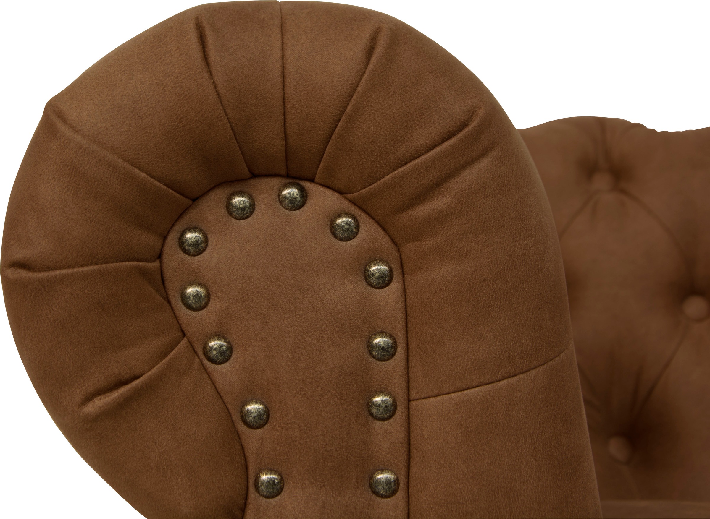 Home affaire Chesterfield-Sofa »Aarburg« aufwändige Knopfheftung und Ziernägel im Chesterfield-Design