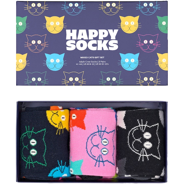 online OTTO (Packung, Happy Set«, Katzen-Motive Paar), 3 »3-Pack Socken Socks Mixed Cat Gift Socks bei