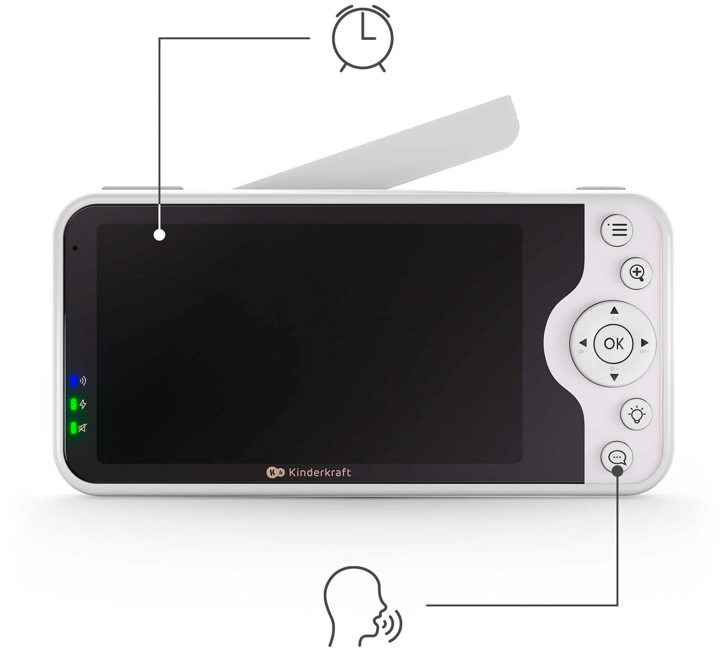 Kinderkraft Video-Babyphone »NITEEYE GLOW« mit Nachtlicht