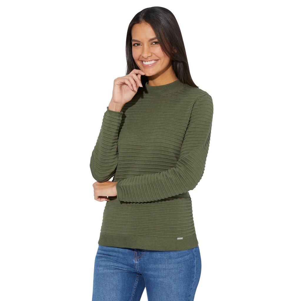 Casual Looks Stehkragenpullover »Pullover«