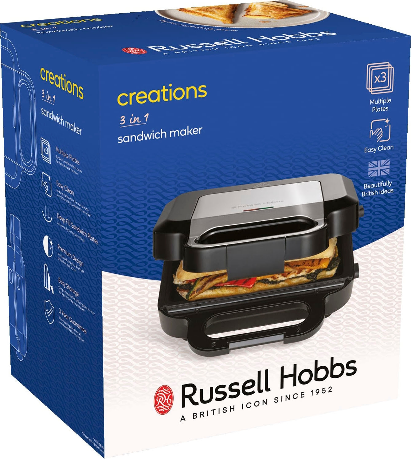 RUSSELL HOBBS Sandwichmaker »26810-56«, 750 W