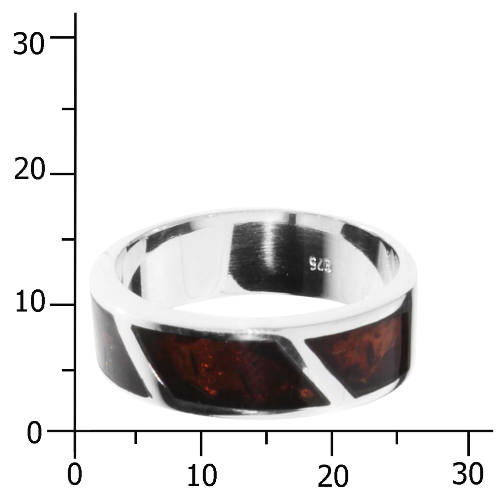 OSTSEE-SCHMUCK Fingerring »- Byrte - Silber 925/000 - Bernstein«
