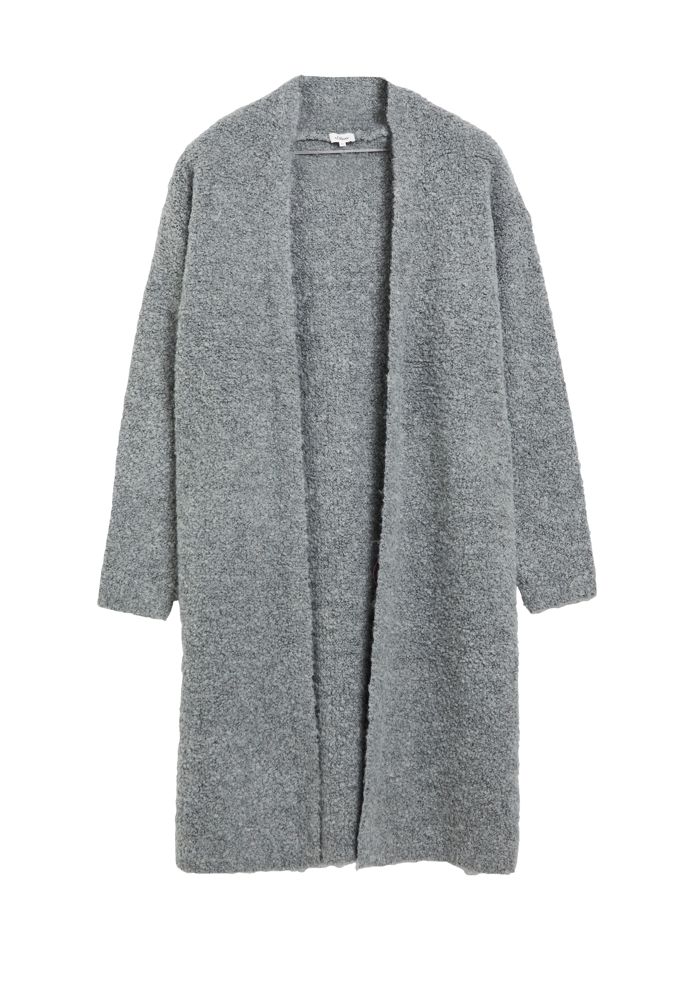 s.Oliver Longstrickjacke Lange Strickjacke ohne Verschluss / mit Wolle
