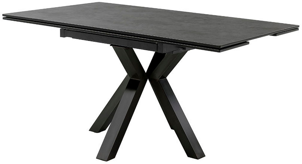 MCA furniture Esstisch »PALLINI Auszugstisch 90-150 cm«, (Einzelstück), Keramik,Metall,Längsseitenauszug,ausziehbar,Tischplatte 13 mm