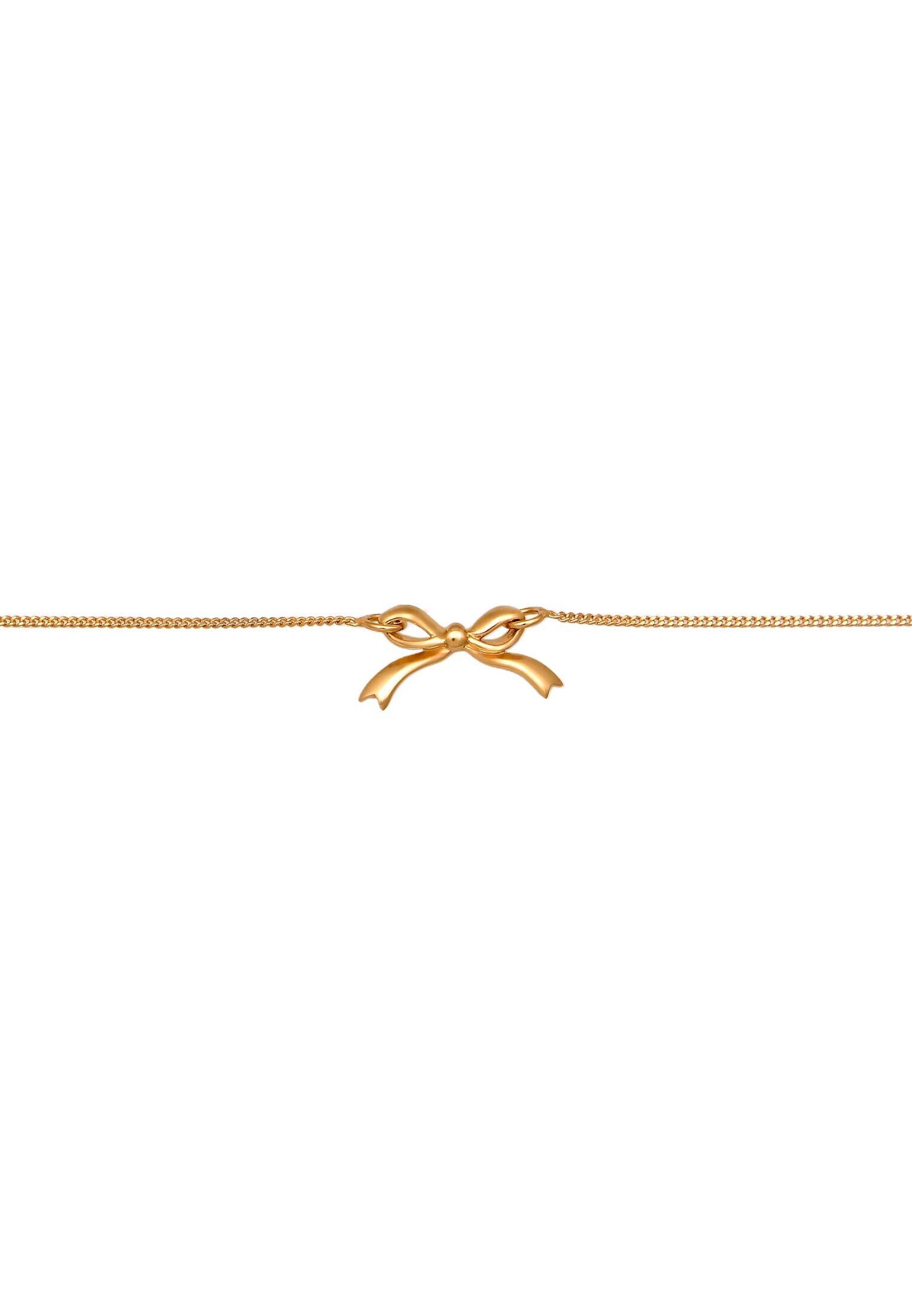 Elli Kette mit Anhänger »Halskette Schleife Choker Romantik 925 Sterling Silber«