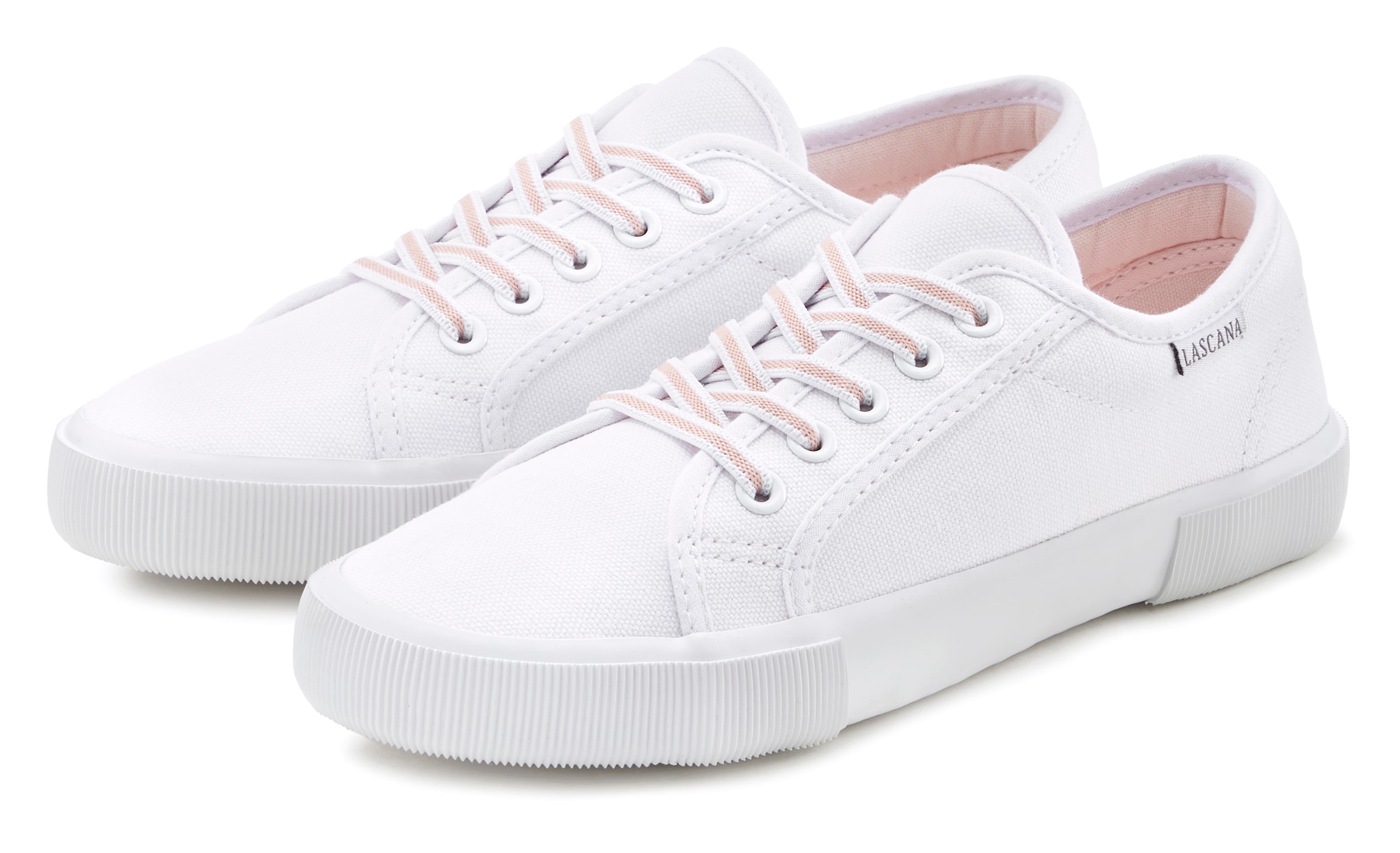 LASCANA Sneaker, mit stretchigen Schnürbändern