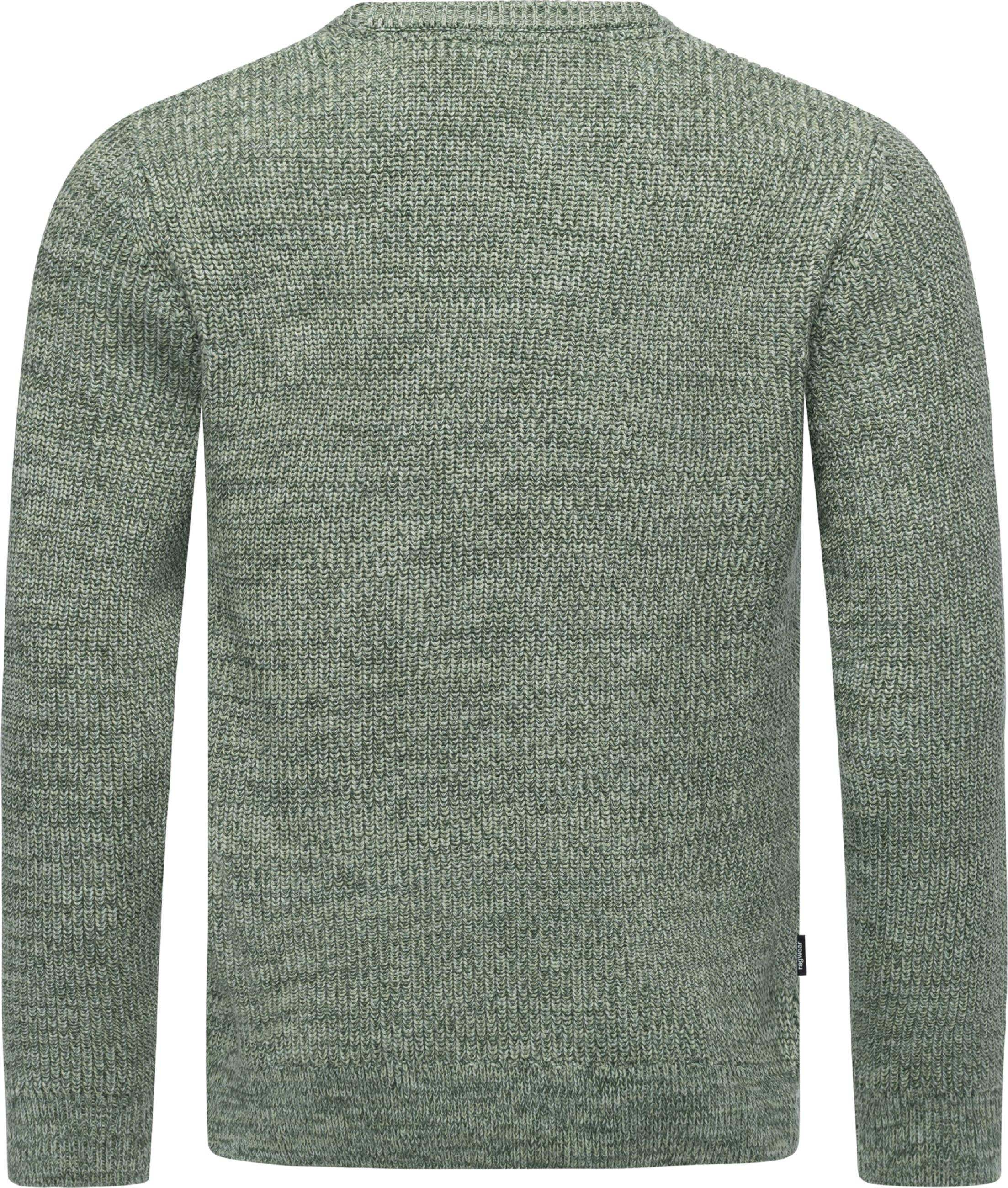 Ragwear Sweater »Strickpullover Aralt«, stylischer Herren Sweatpullover mit Rippbündchen
