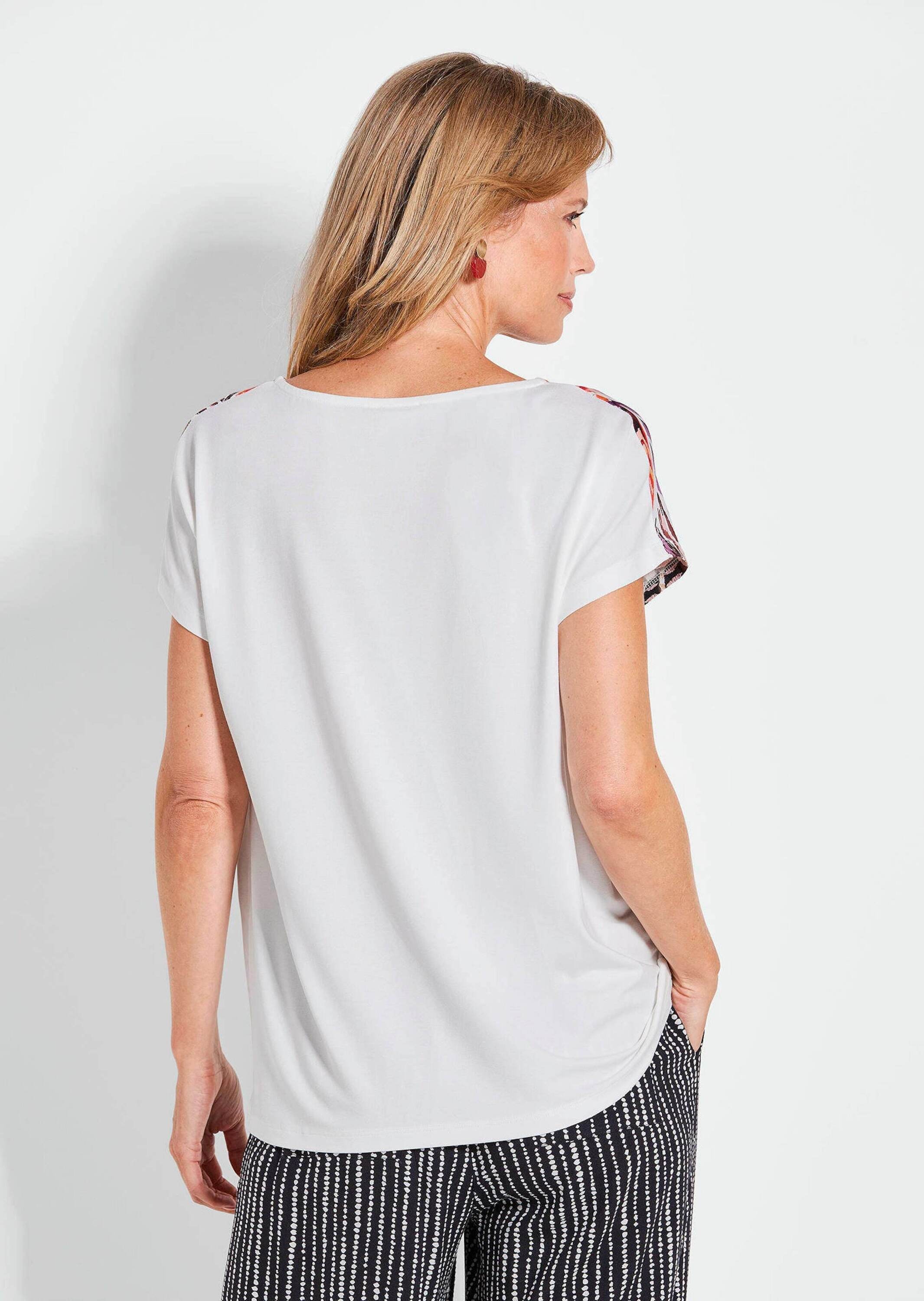 GOLDNER Kurzarmshirt »Elegantes Oberteil mit Ethno-Muster«