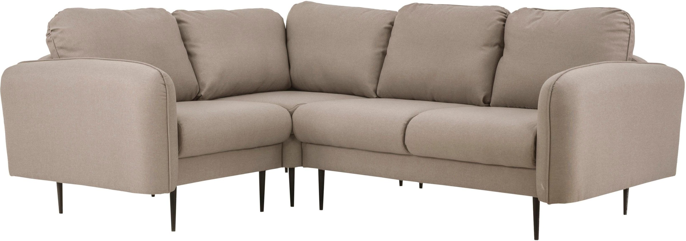 Leonique Ecksofa »Skidi L-Form« mit losen Rückenkissen und Keder oben auf der Armlehne