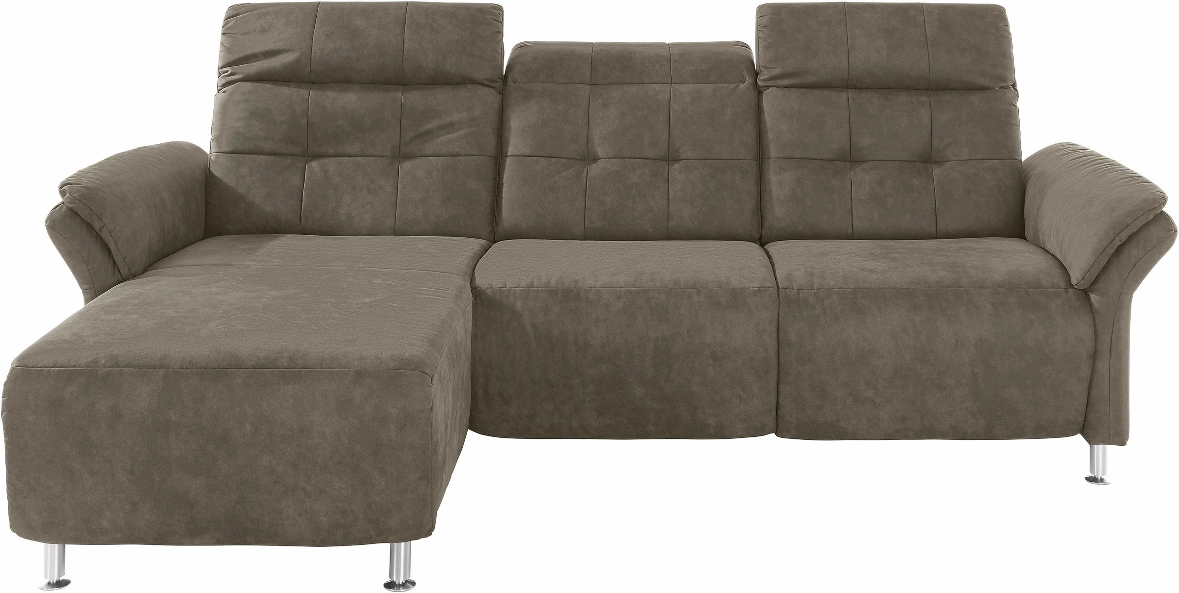 Places of Style Ecksofa »Manhattan L-Form«, 2 Sitze mit elektrischer Relaxfunktion, verstellbare Armlehnen
