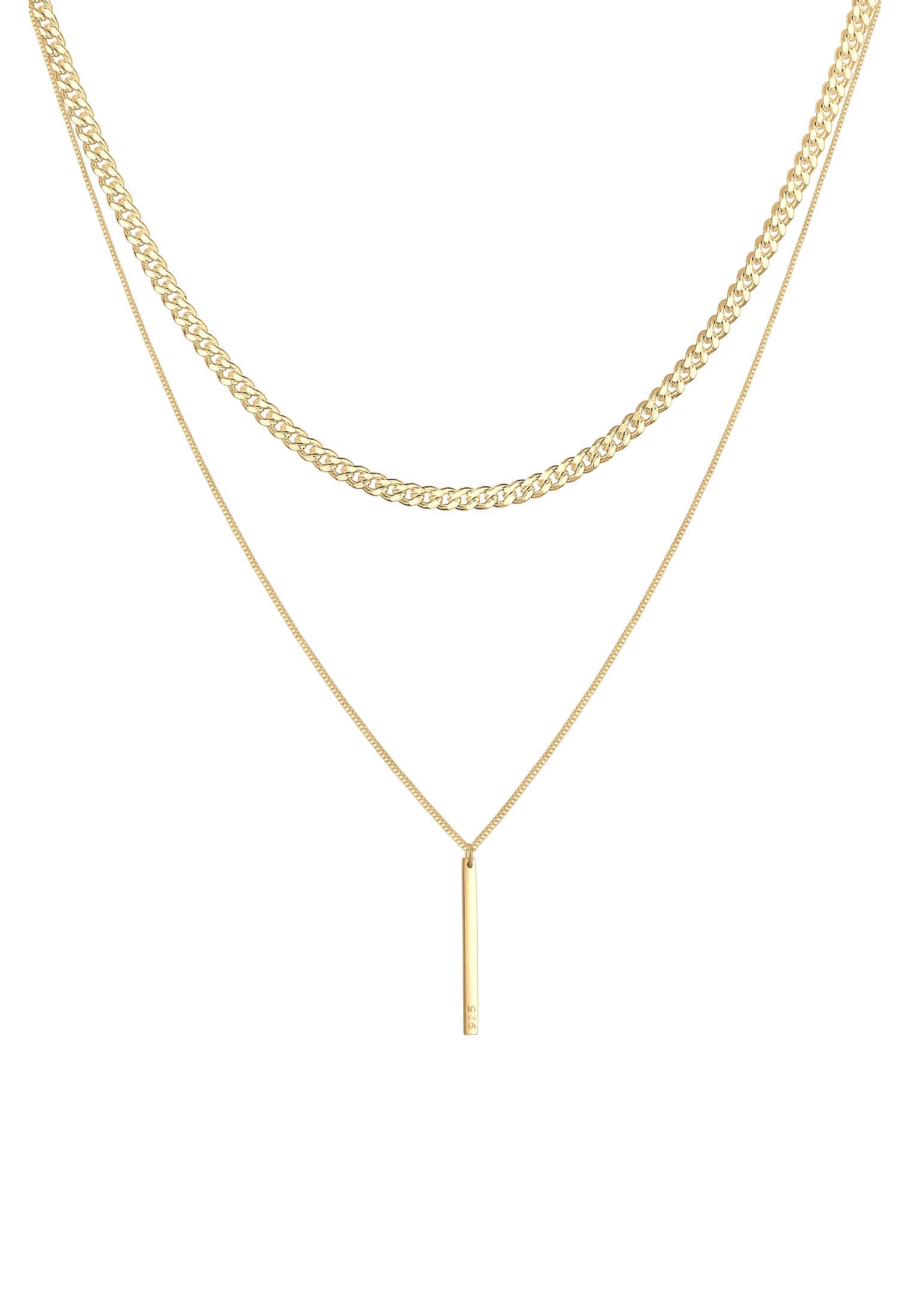 Elli Premium Silberkette »Halskette Halskette Layer 925 Sterling Silver«