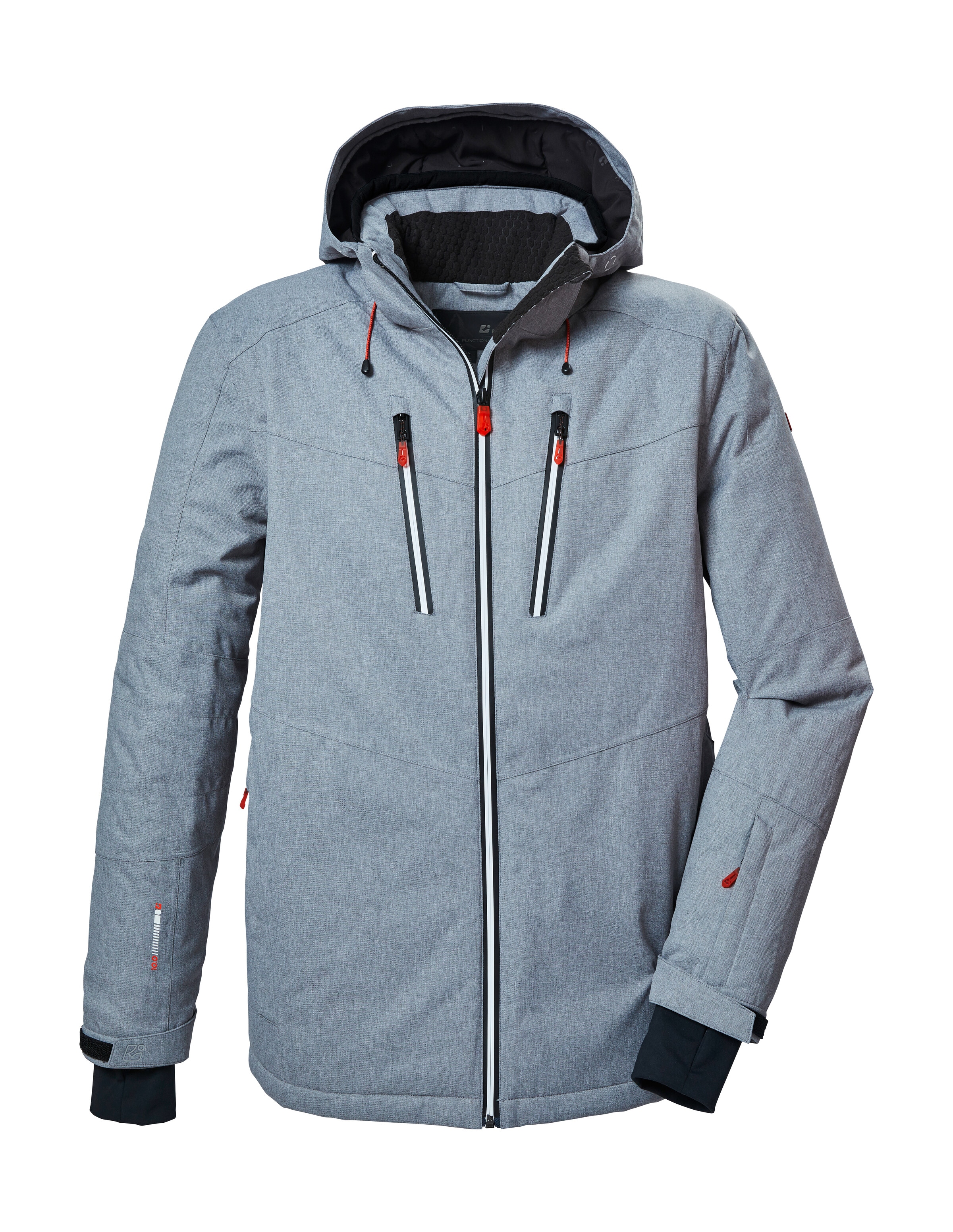 Killtec Skijacke »KSW 310 MN SKI JCKT«, Wasserdichte Skijacke mit abnehmbarer Kapuze und Schneefang