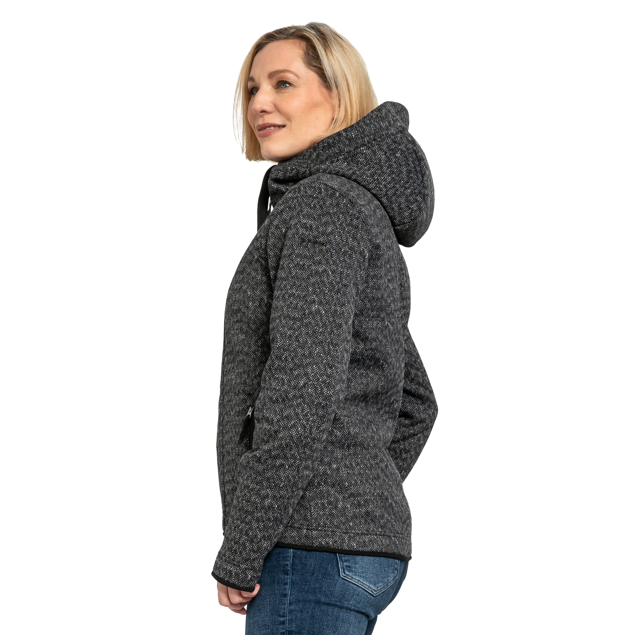 Schöffel Fleecejacke »Fleece Hoody Aurora L«, mit Kapuze, Atmungsaktiv & wärmend