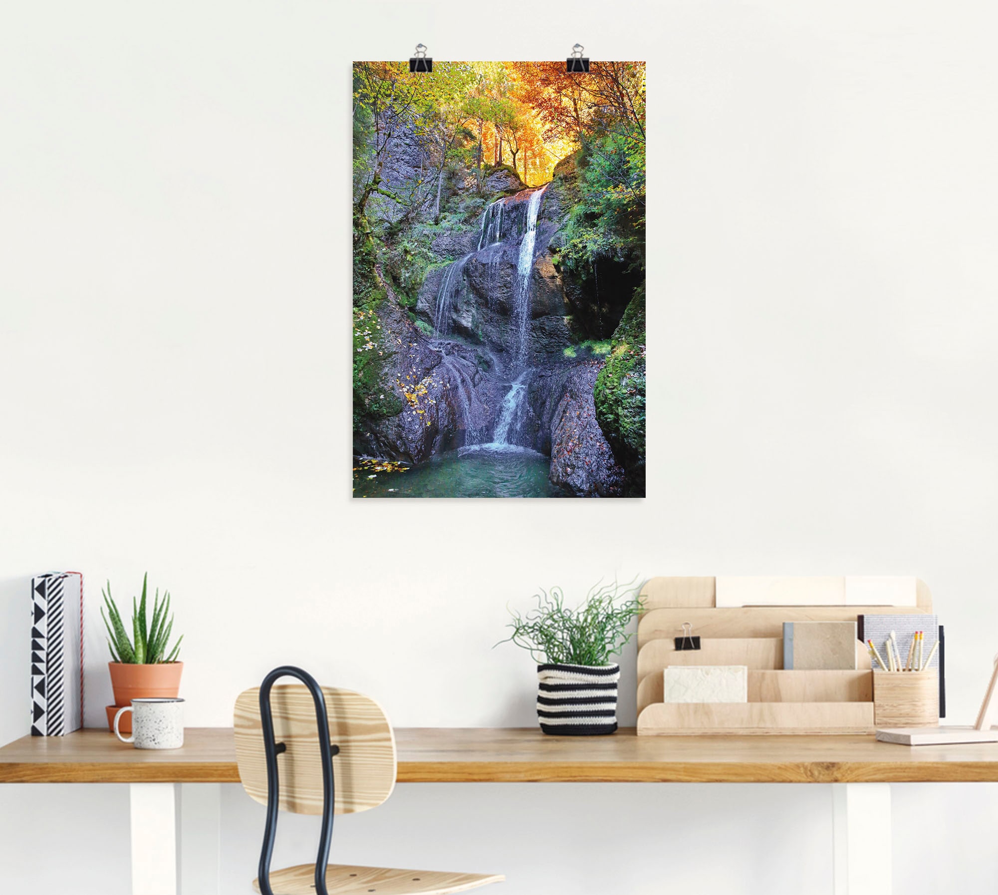 Artland Wandbild »Niedersonthofener Wasserfall im Allgäu«, Wasserfallbilder, (1 St.), als Leinwandbild, Poster in verschied. Größen