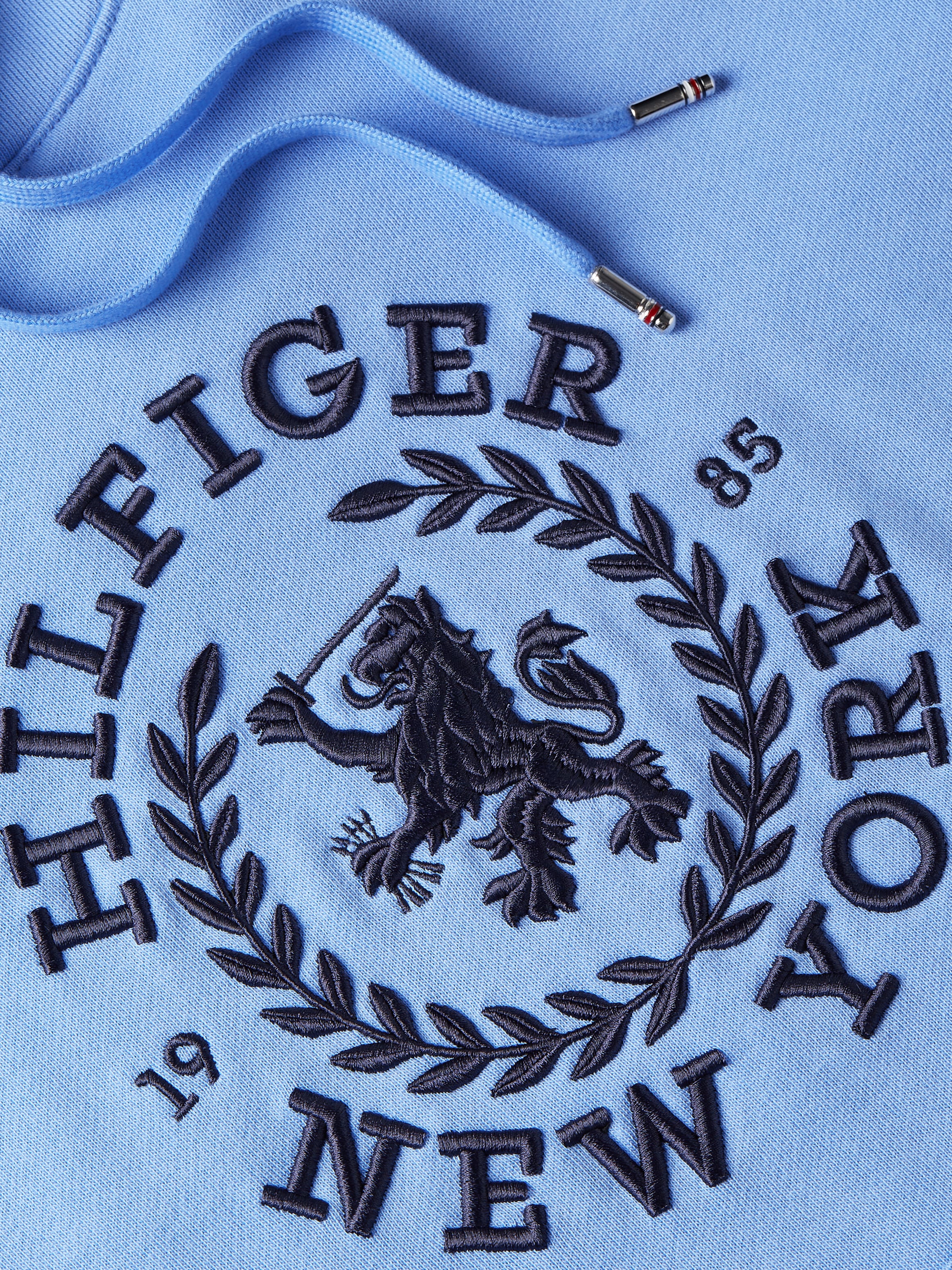 Tommy Hilfiger Kapuzensweatshirt »BIG ICON CREST HOODIE«, mit Logo-Stickerei