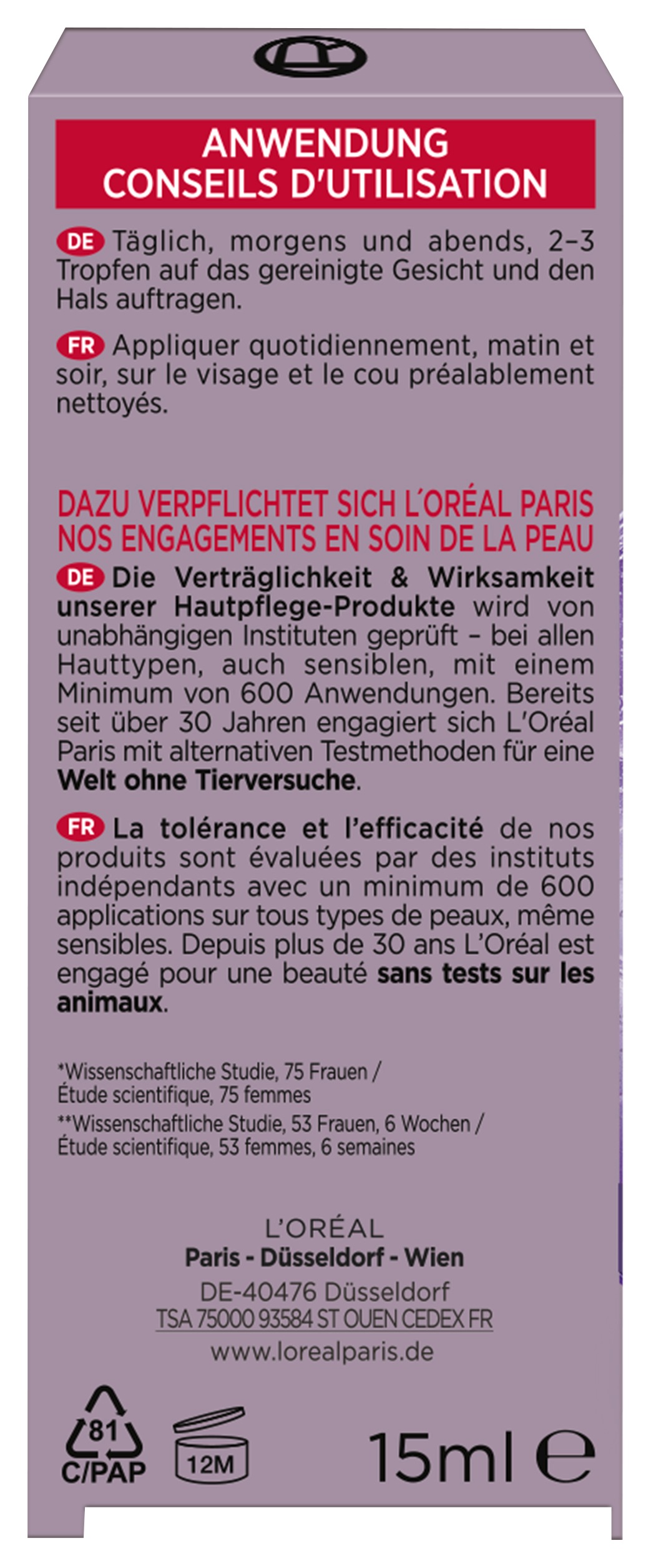 L'ORÉAL PARIS Gesichtsserum »REVITALIFT FILLER ANTI-FALTEN SERUM« mit Hyaluron
