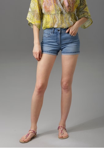 Aniston CASUAL Jeansshorts, mit leichten Abriebeffekte kaufen