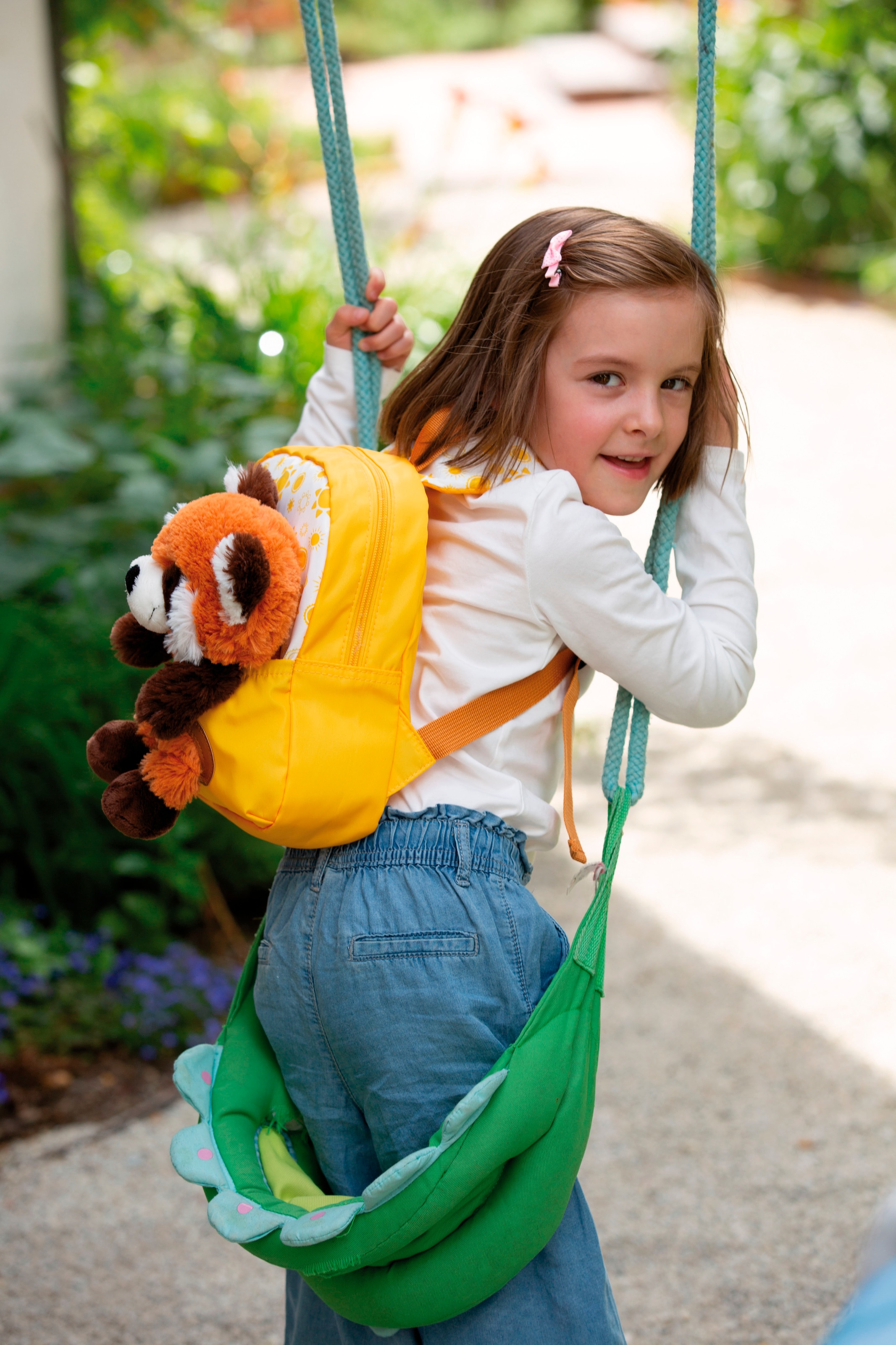 Nici Kinderrucksack »Travel Friends, Rucksack mit Plüsch Roter Panda, 25 cm«