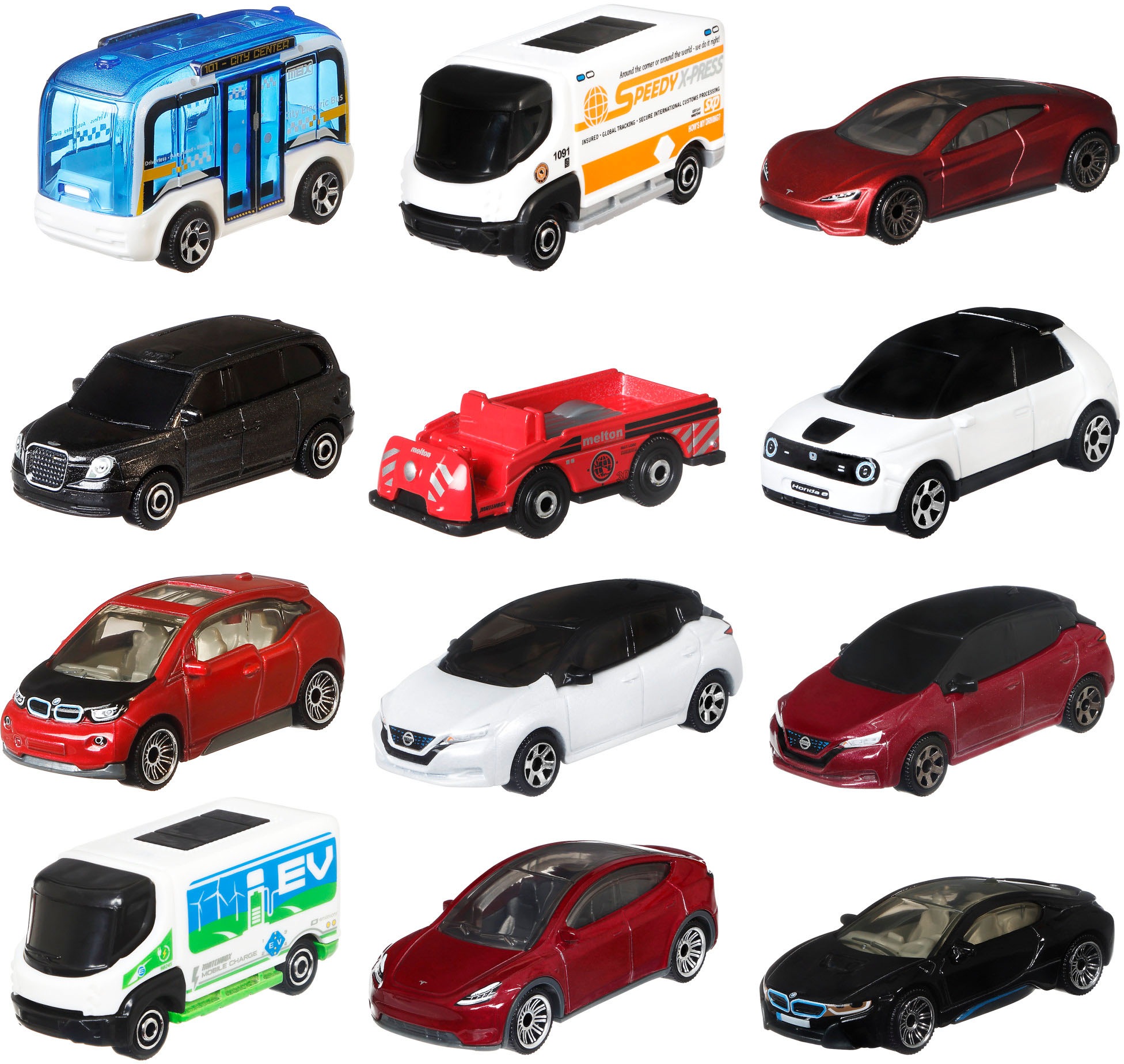 MATCHBOX Spielzeug-Auto »Basic EV Sustainable«, (Set, 12 tlg.), teilweise aus... kaufen