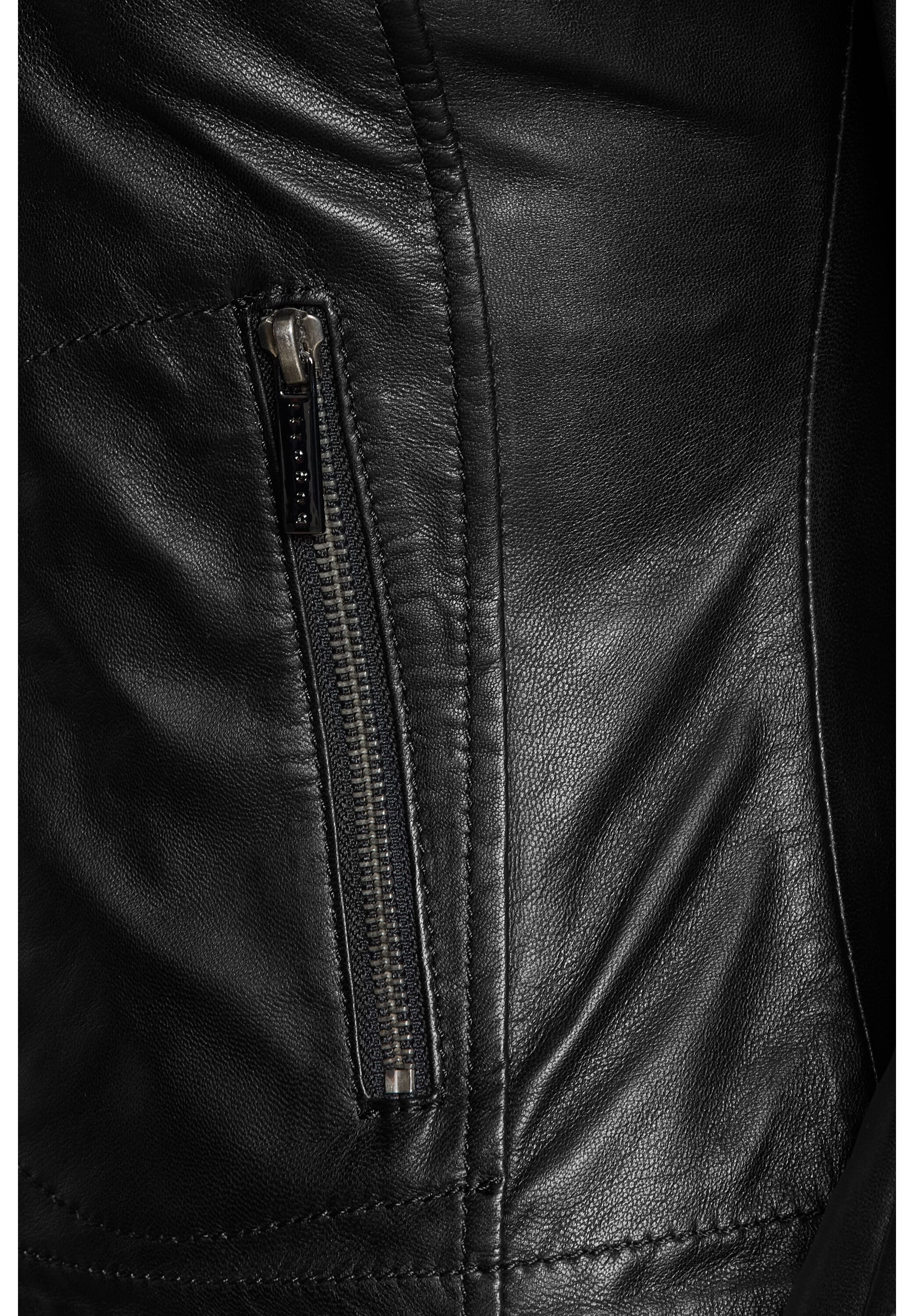bugatti Lederjacke »bugatti Lederjacke« ohne Kapuze aus hochwertigem Leder