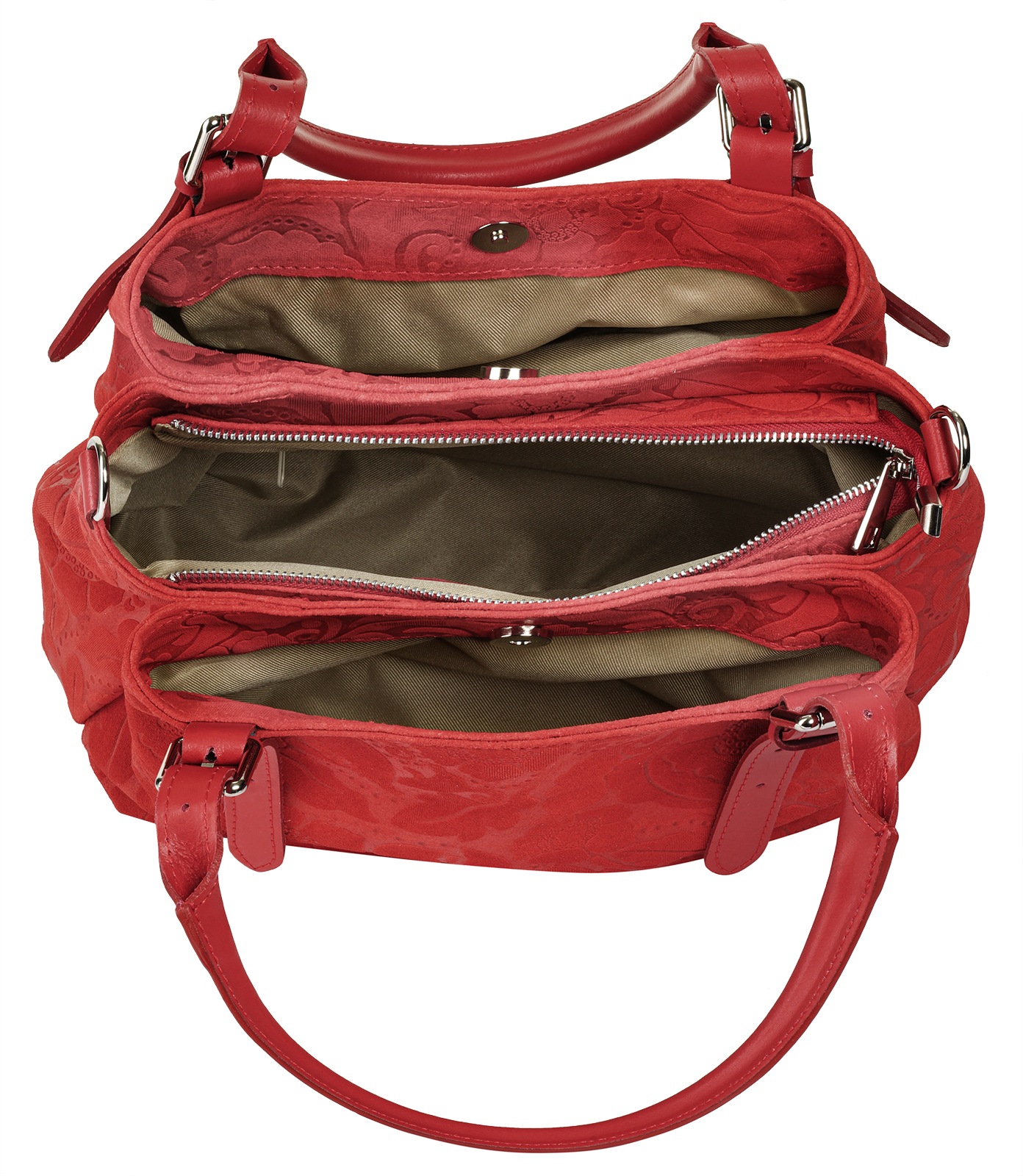 Samantha Look Henkeltasche, echt Leder, Made in Italy