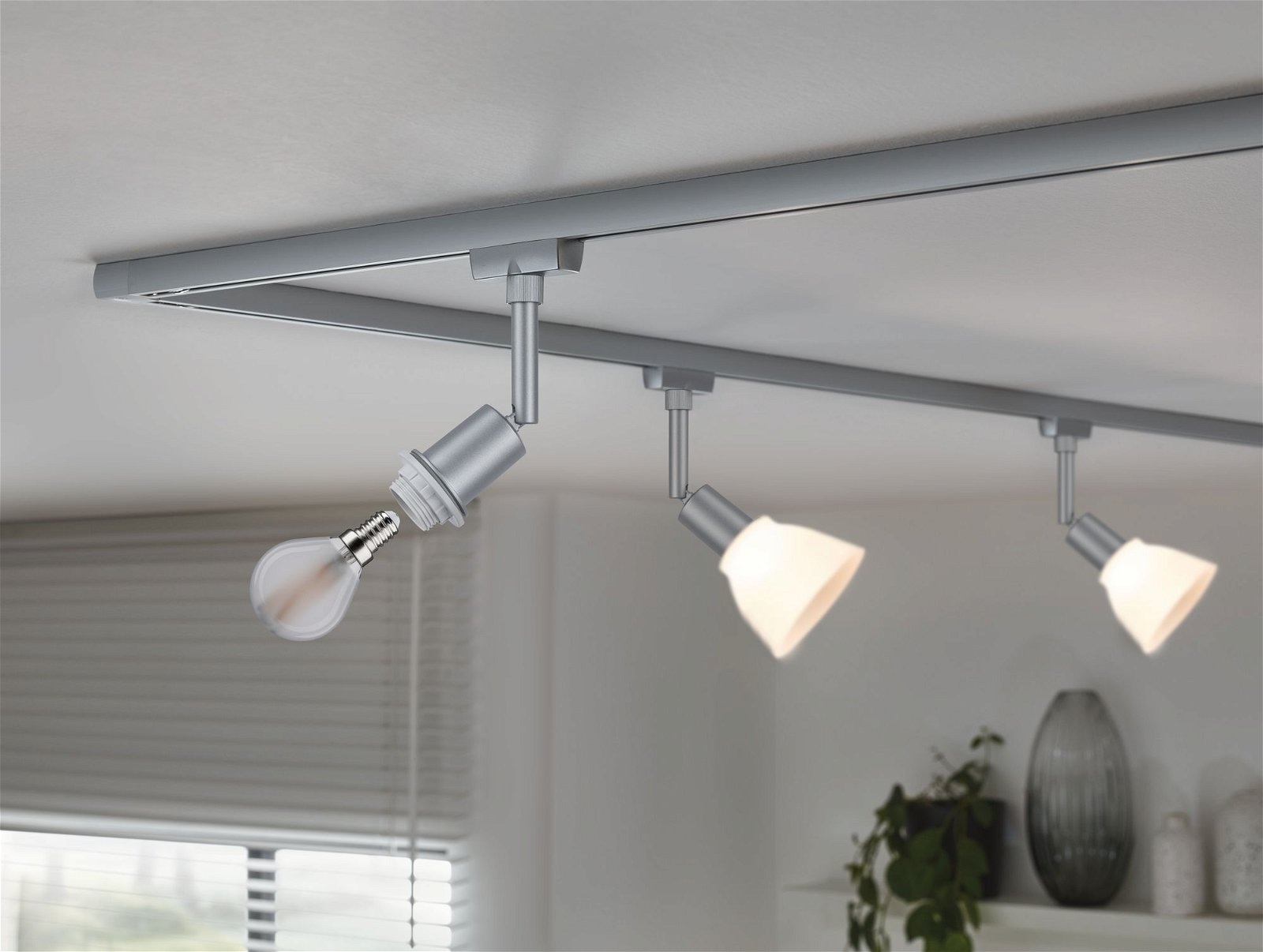 Paulmann Schienensystem-Leuchten »URail Schienenspot DecoSystems Basic E14 max. 20W 230V« E14 1 Stk. Einzelspot, dimmbar