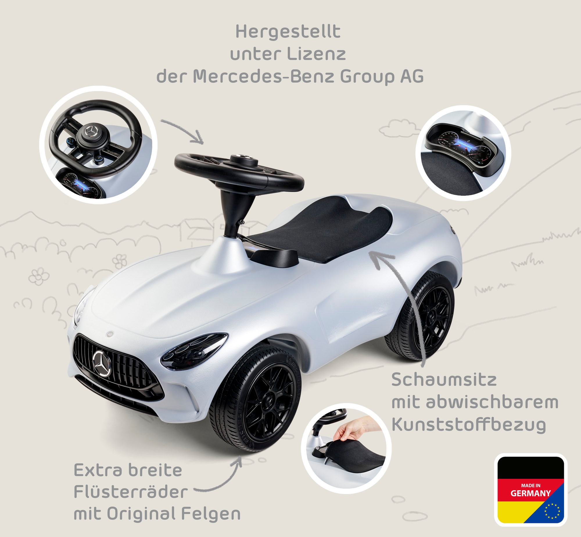 BIG Rutscherauto »Mercedes-AMG GT«, Made in Germany