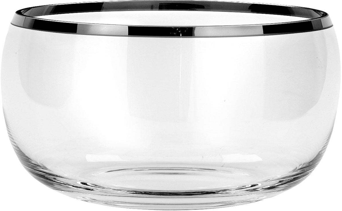 Fink Servierschale »PLATINUM«, 1 tlg., aus Glas, mit mandbemalter  Platinumauflage bei OTTO