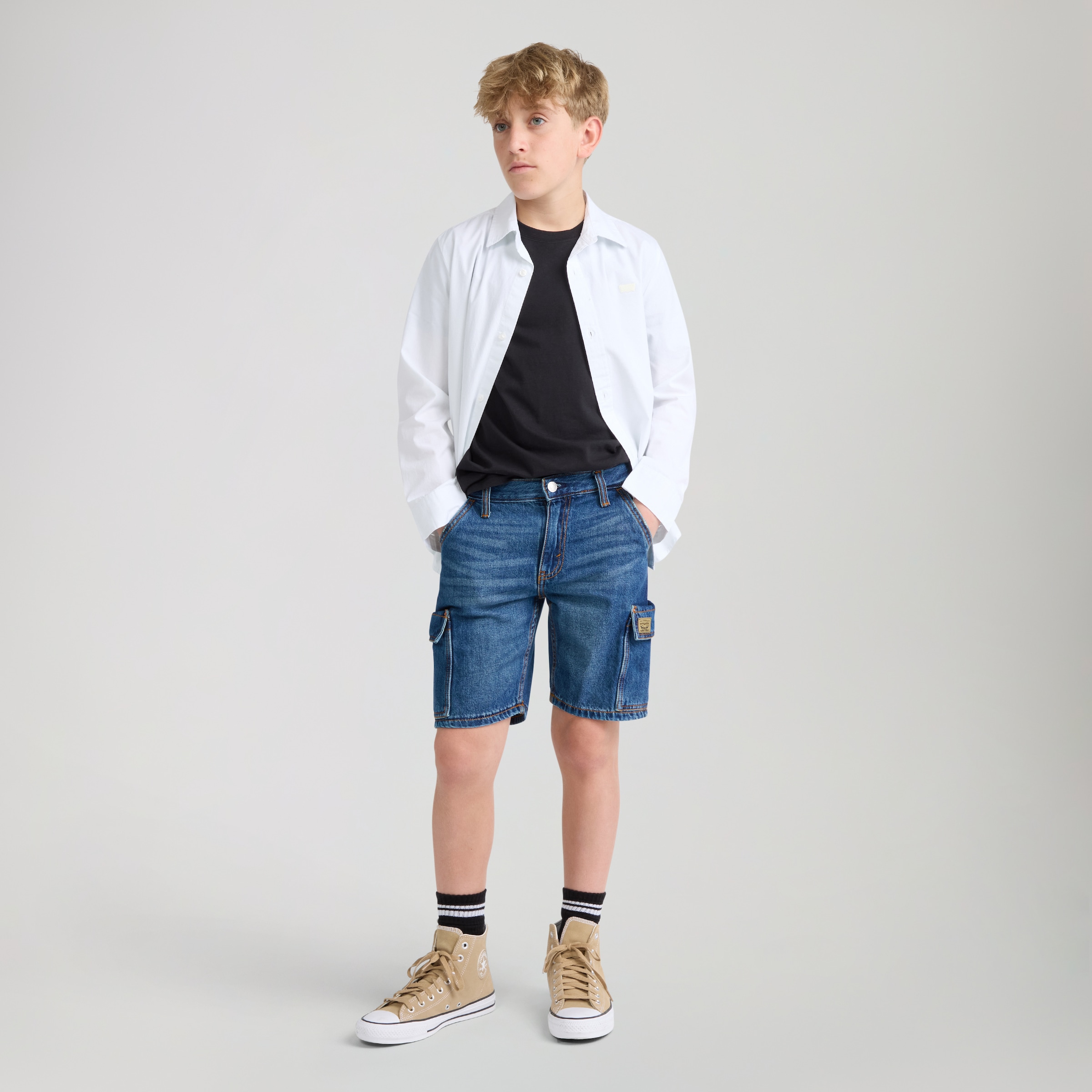 Levi's® Kids Cargoshorts »DENIM CARGO SHORTS«  mit Cargo Taschen