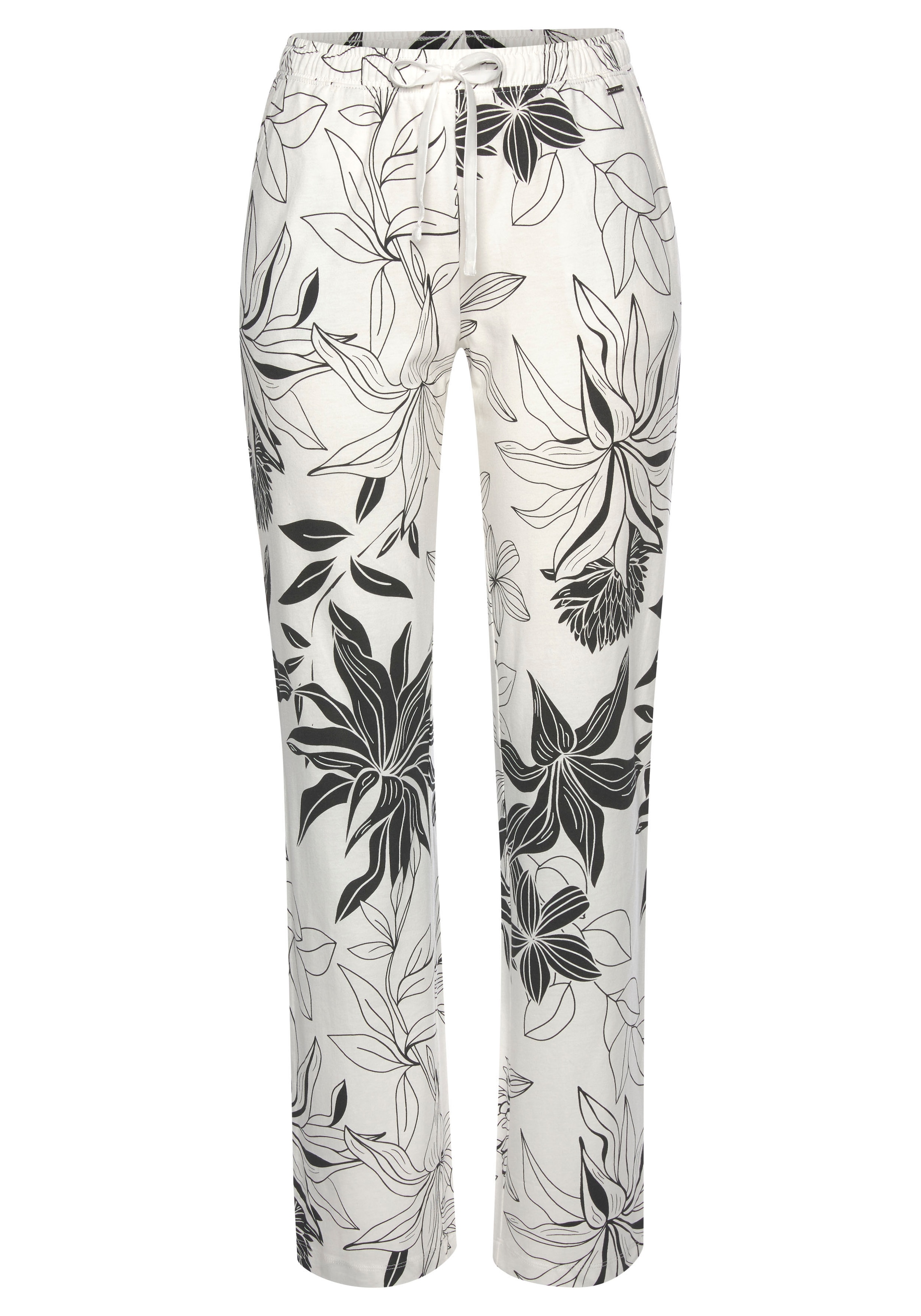 LASCANA Schlafhose, mit floralem Druck