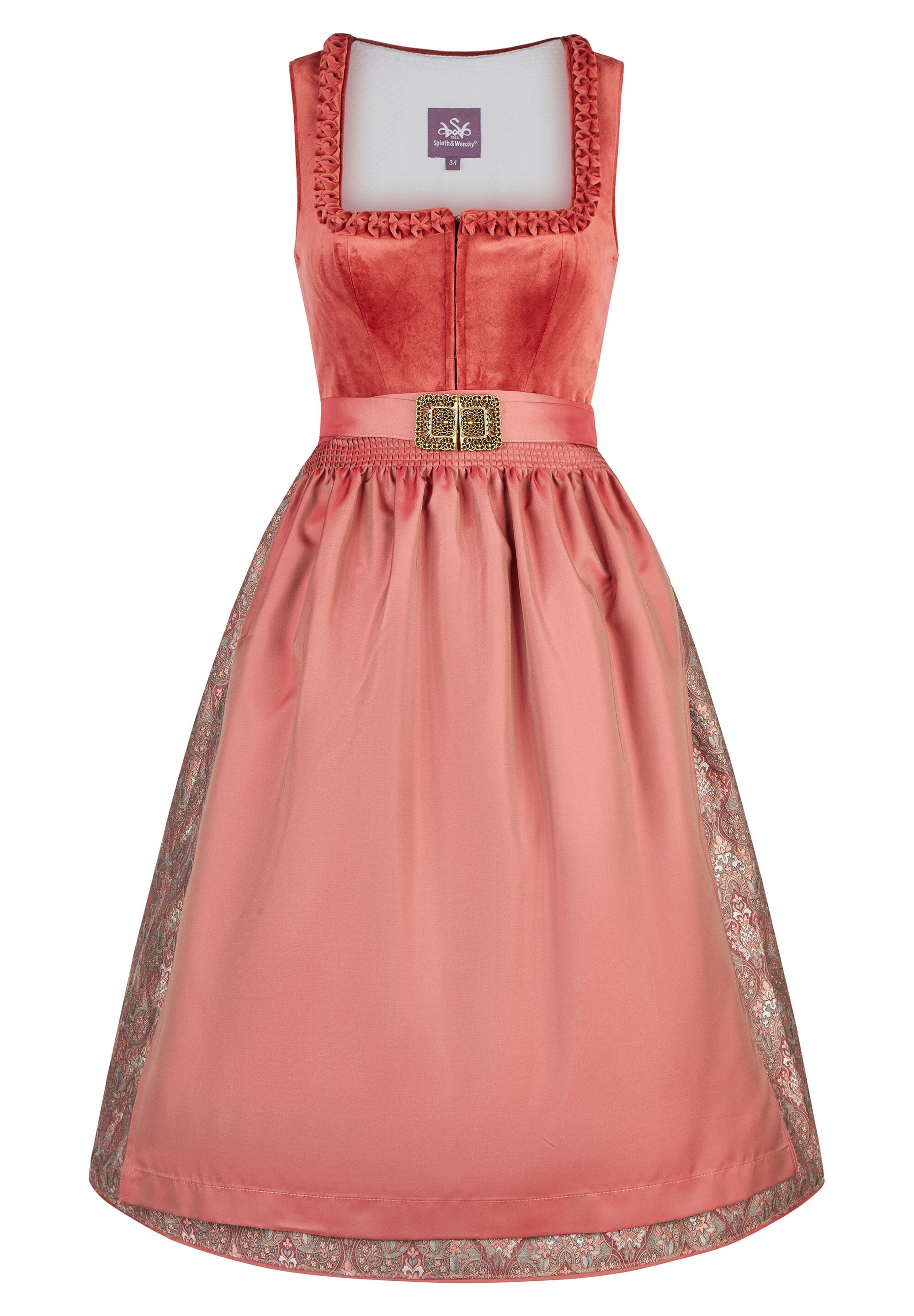 Spieth & Wensky Dirndl »Spieth & Wensky Dirndl Koral« mit dekorativer Schürze