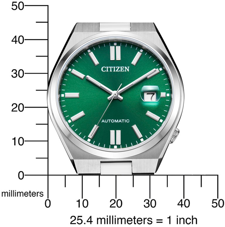 Citizen Automatikuhr »NJ0150-81X«, Armbanduhr, Damenuhr, Herrenuhr, Edelstahlarmband, Saphirglas, Datum