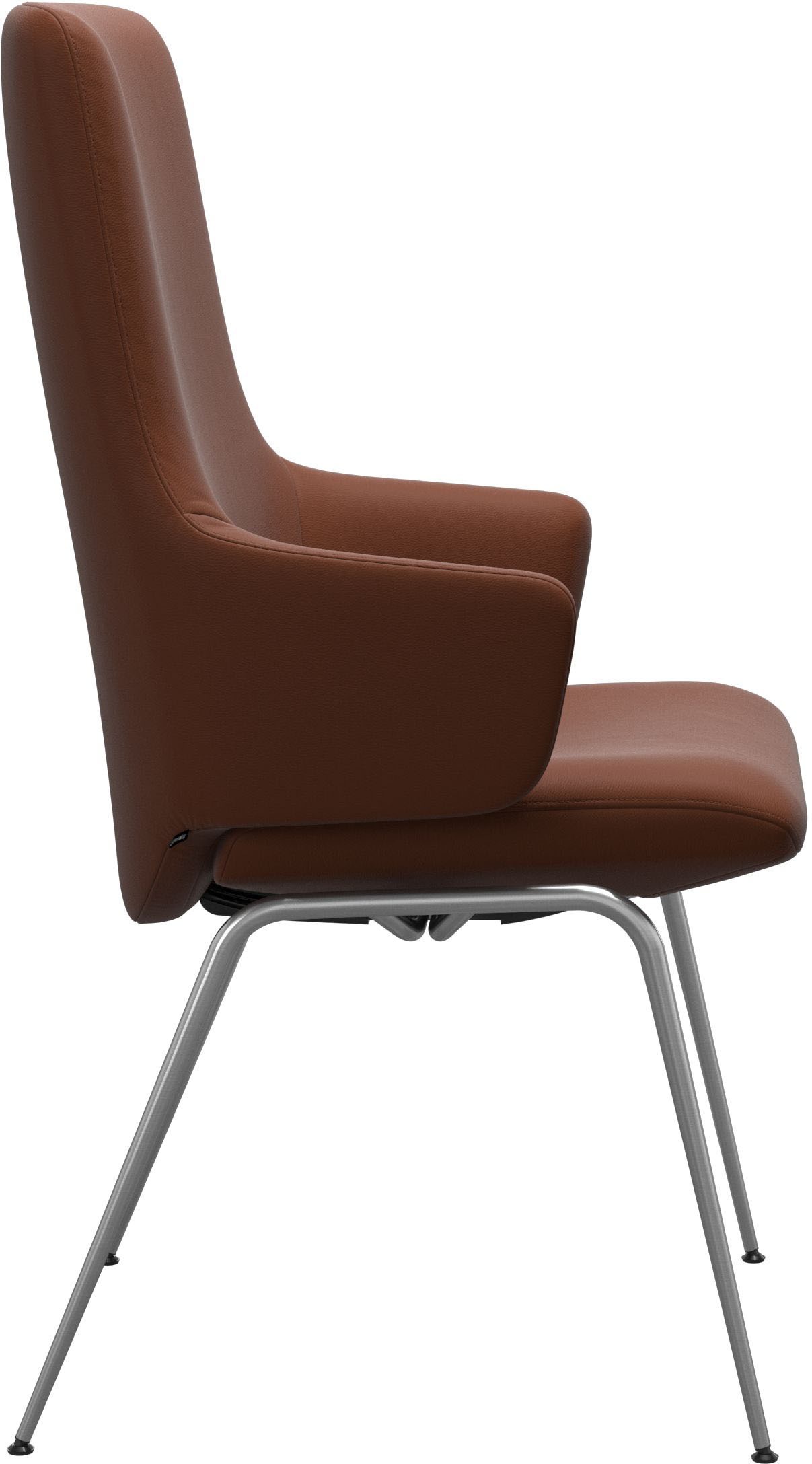 Stressless® Polsterstuhl »Laurel«, Leder PALOMA, High Back mit Armlehne, Größe L, mit Beinen aus Stahl in Schwarz matt