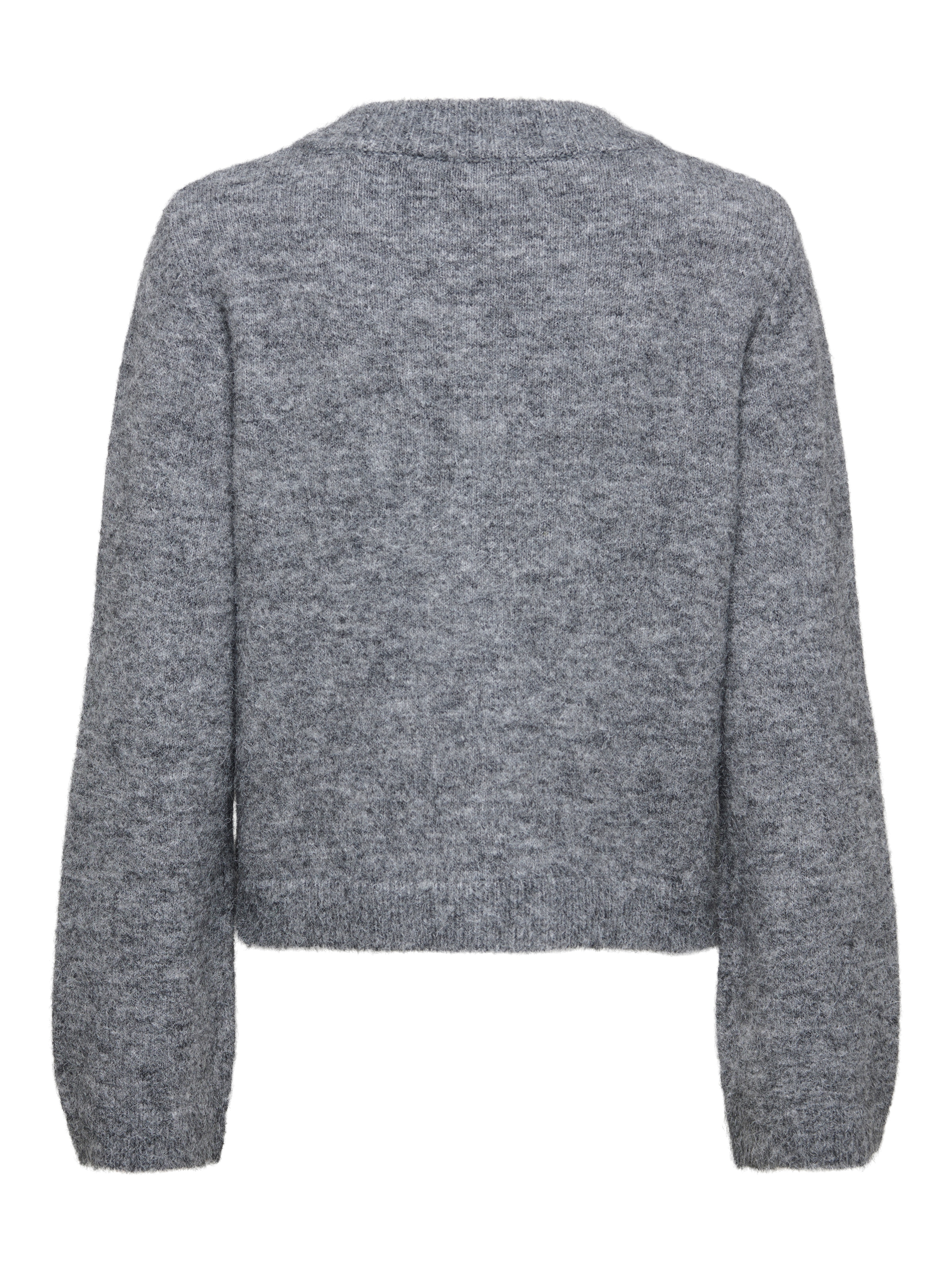 ONLY Strickjacke »ONLMIGGIE LS O-NECK PEARL CARDIGA EX KNT« Materialmix, regular fit