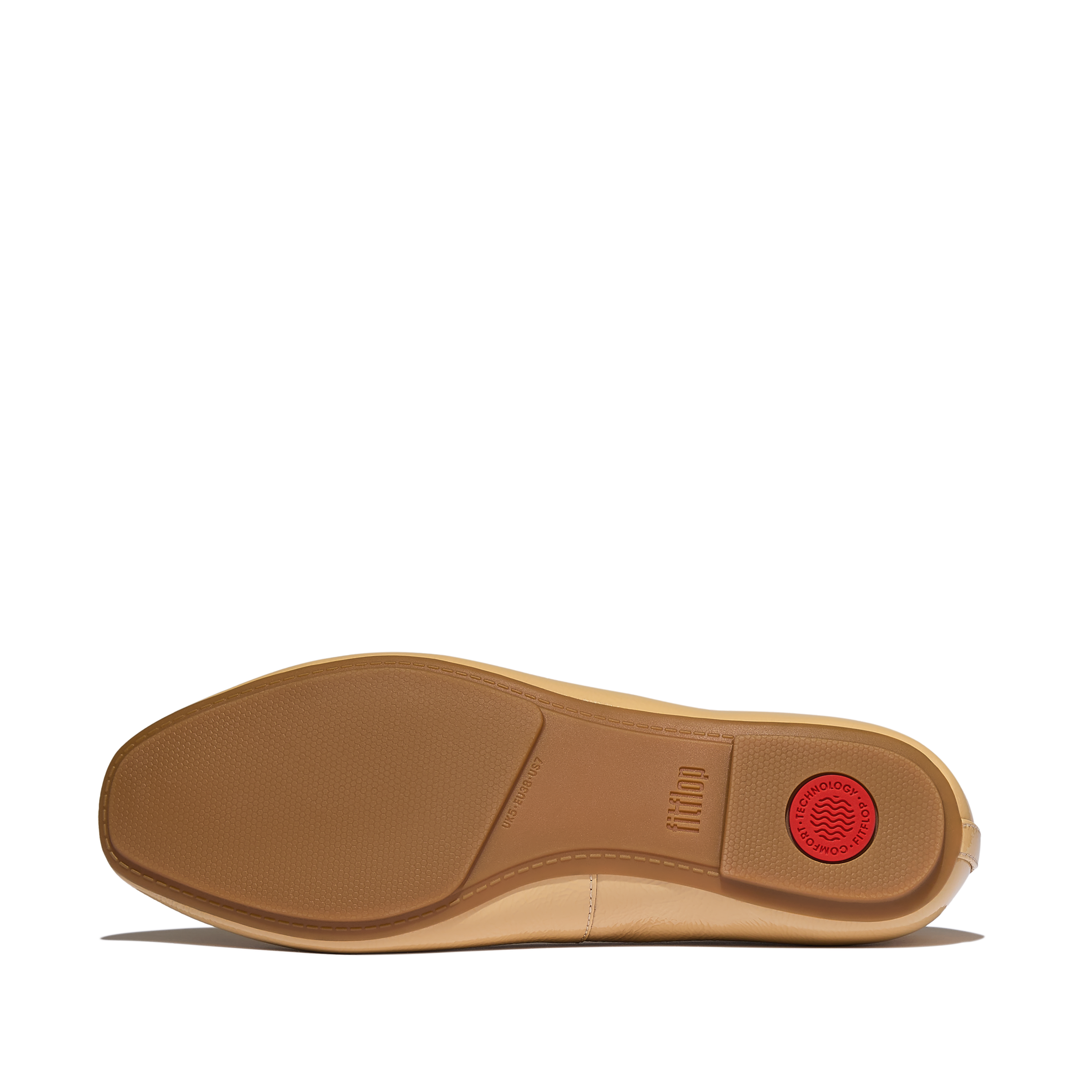 Fitflop Ballerina »DELICATO BOW TEXTURED PATENT-LEATHER BALLET FLATS«  Businessschuh, Schlupfschuh mit dezenter Zierschleife