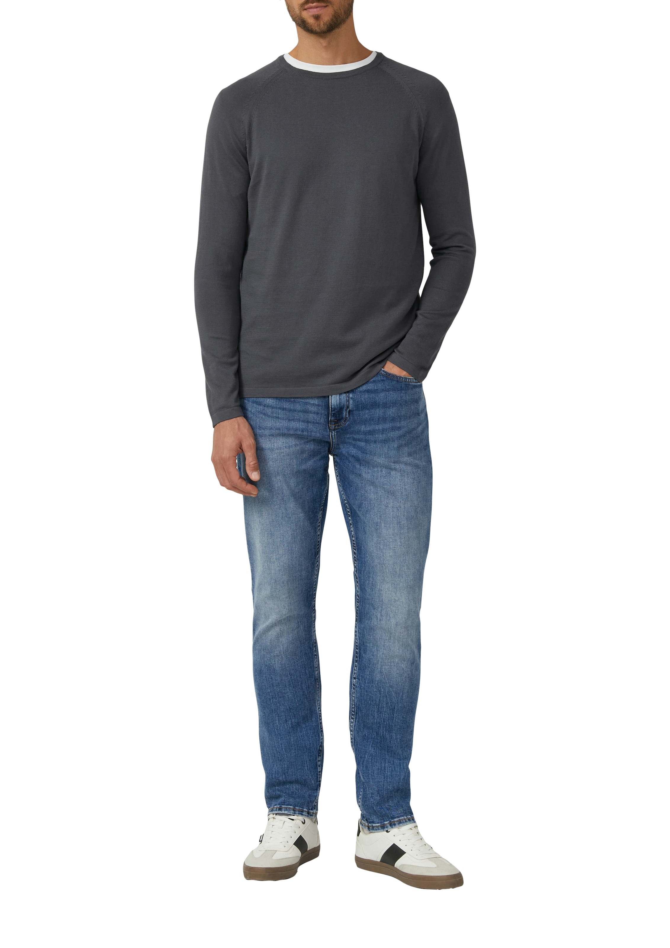 s.Oliver Rundhalspullover mit Raglanärmeln