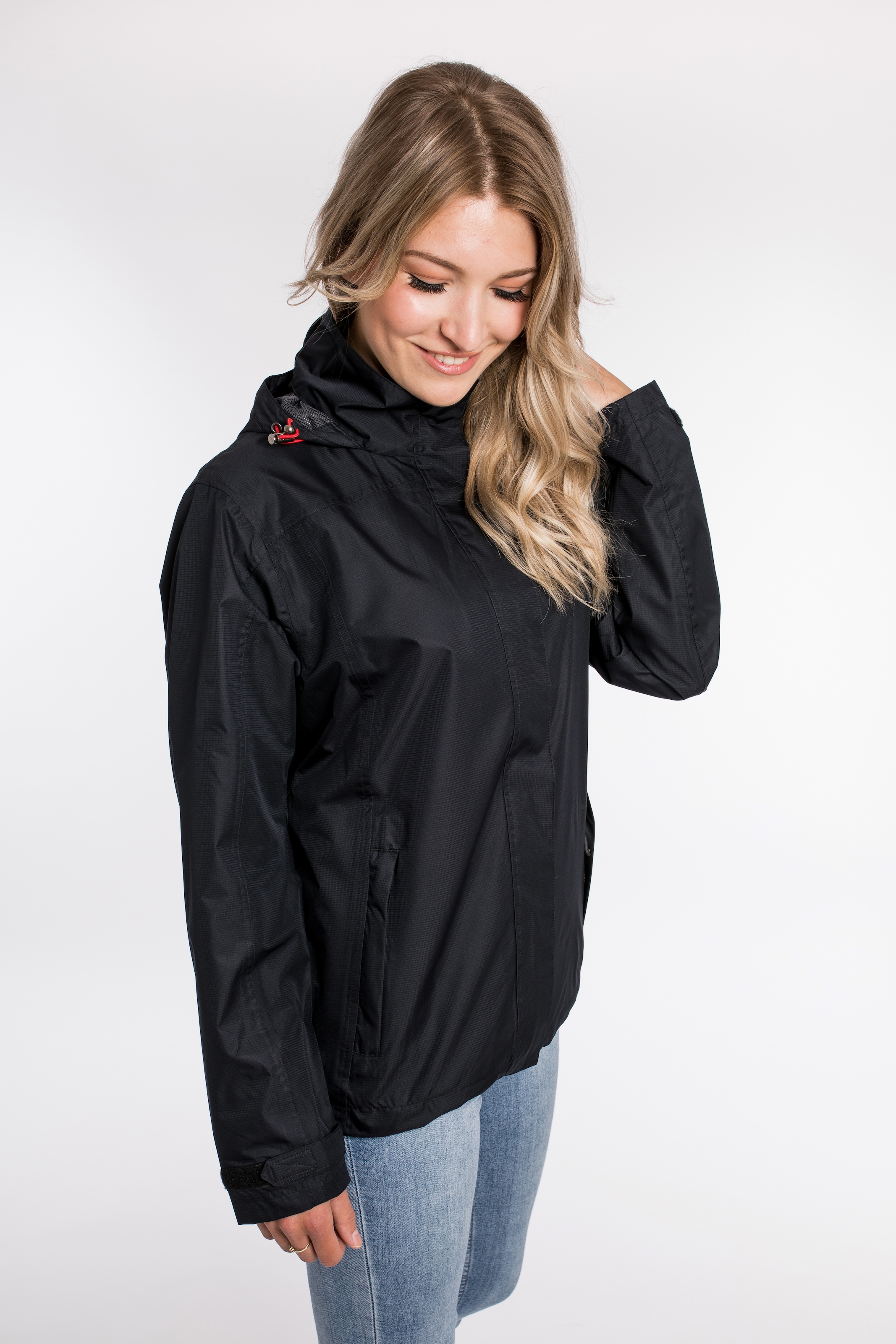 DEPROC Active Outdoorjacke »GLENDALE PEAK WOMEN«, Kontrastreissverschluss